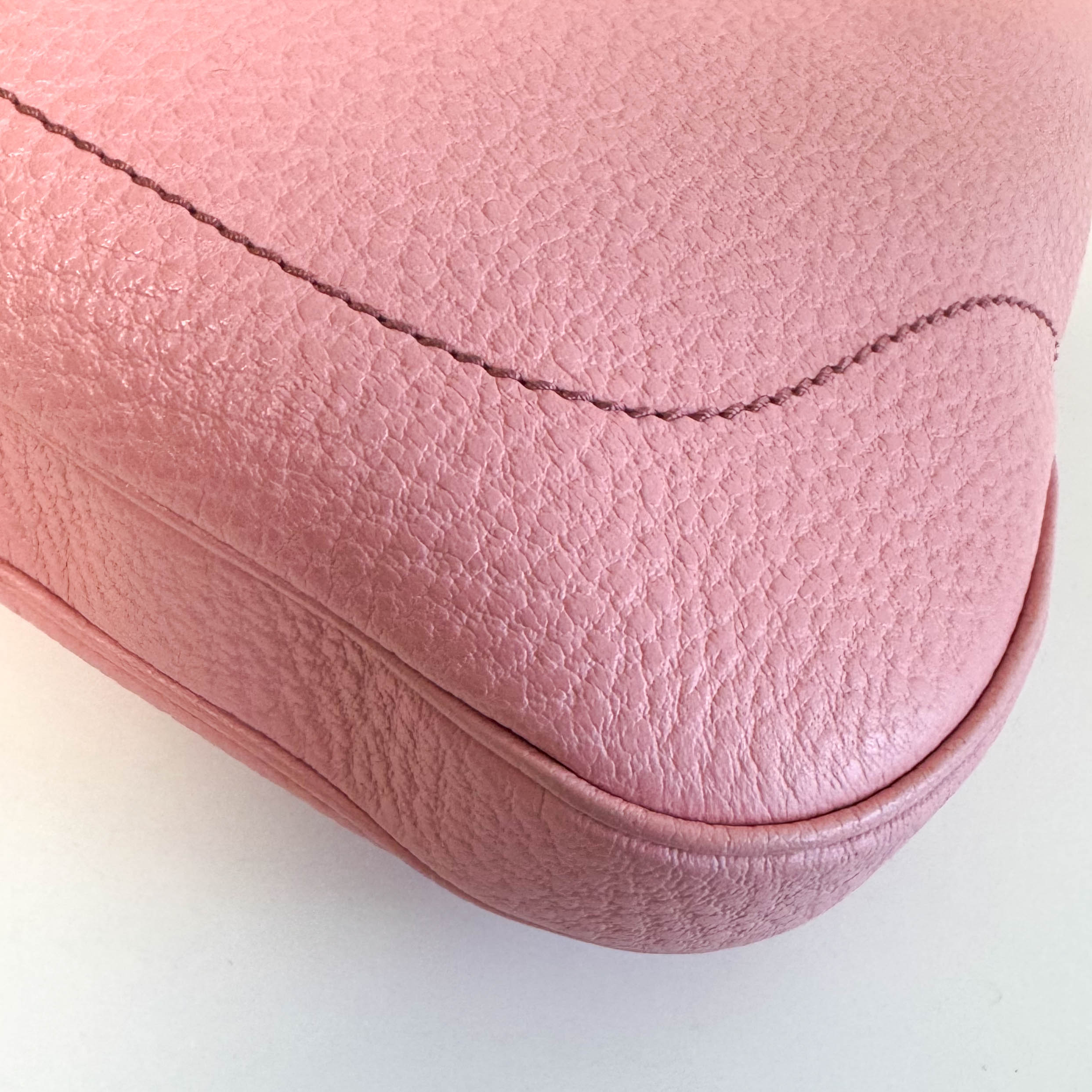 New Jackie Pink Leather Shoulder Bag