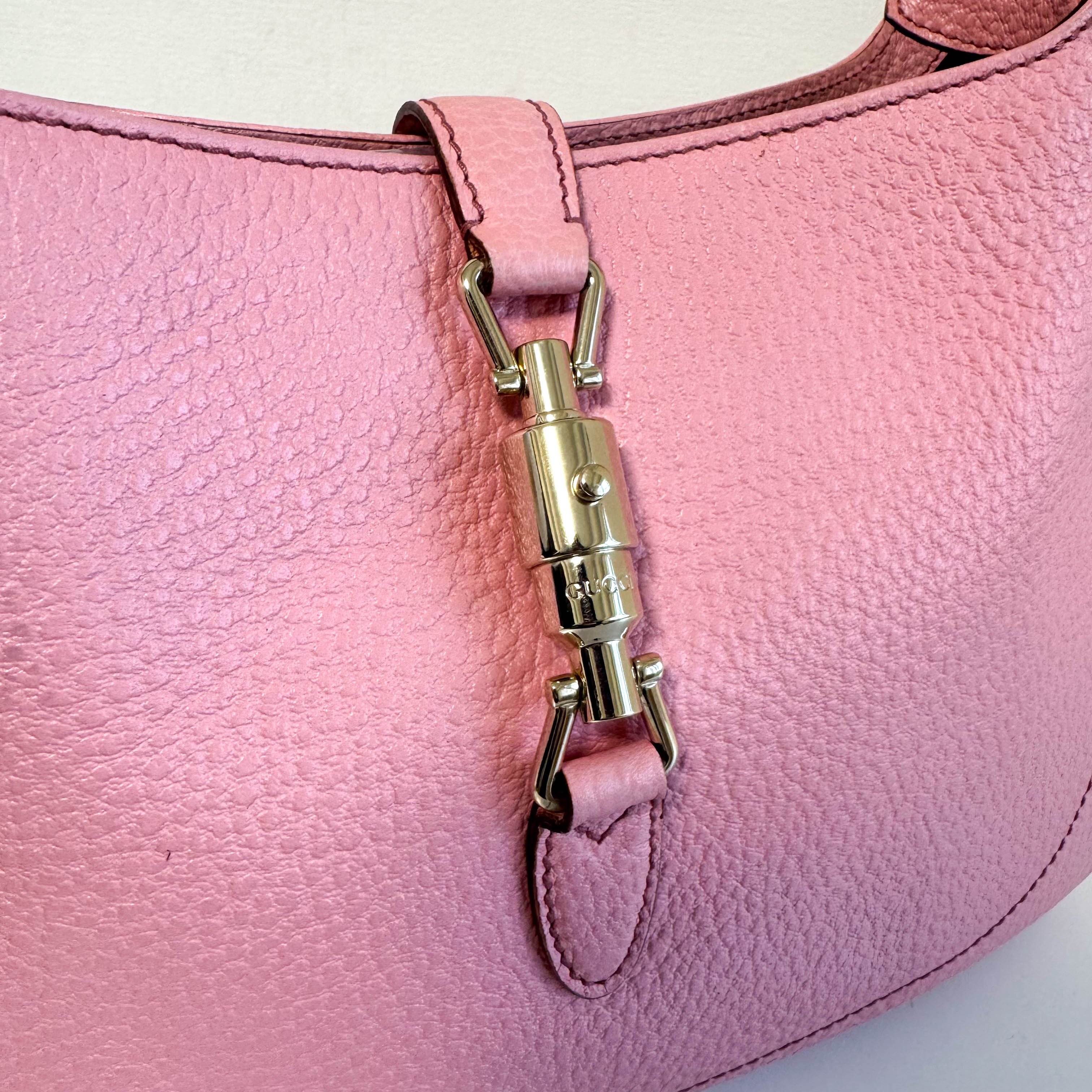 New Jackie Pink Leather Shoulder Bag