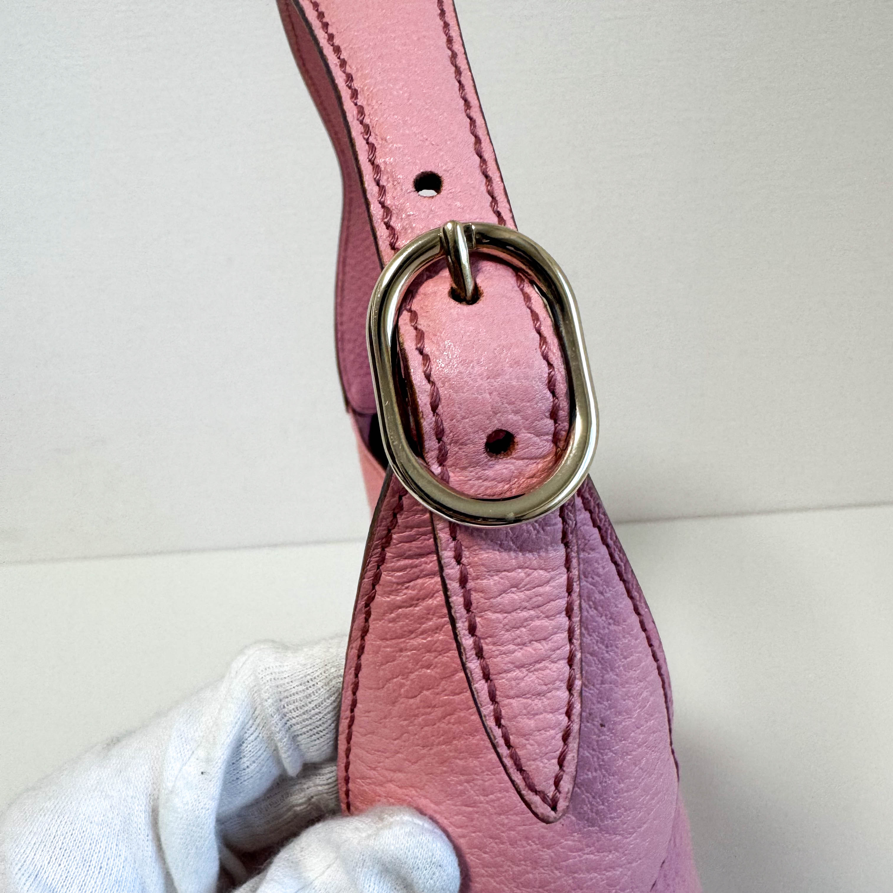New Jackie Pink Leather Shoulder Bag