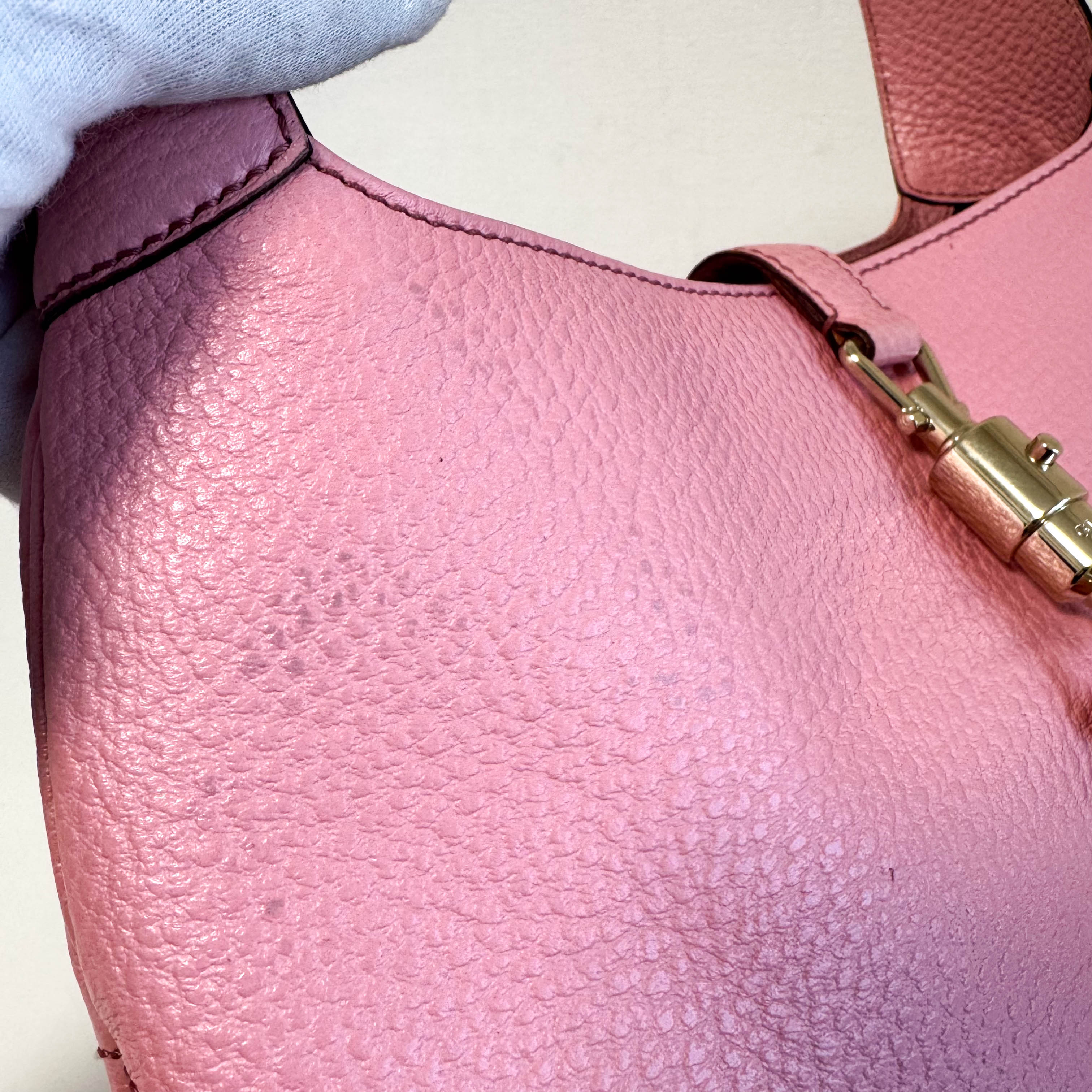 New Jackie Pink Leather Shoulder Bag