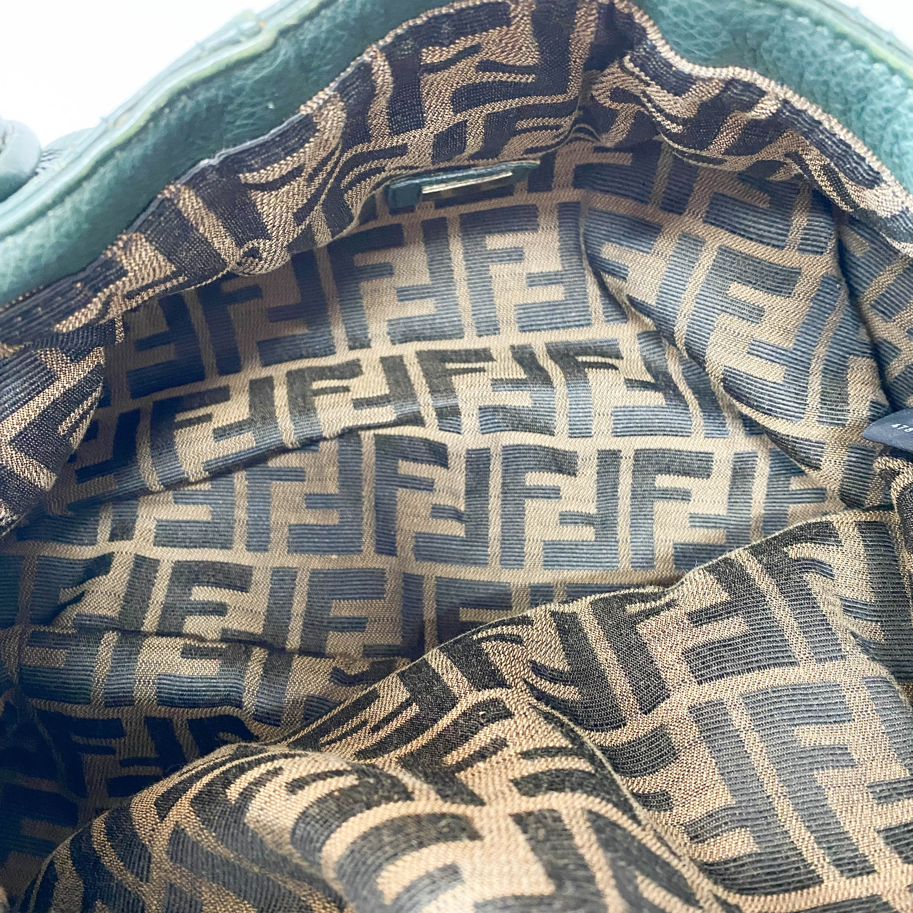 Spy Green Leather Shoulder Bag