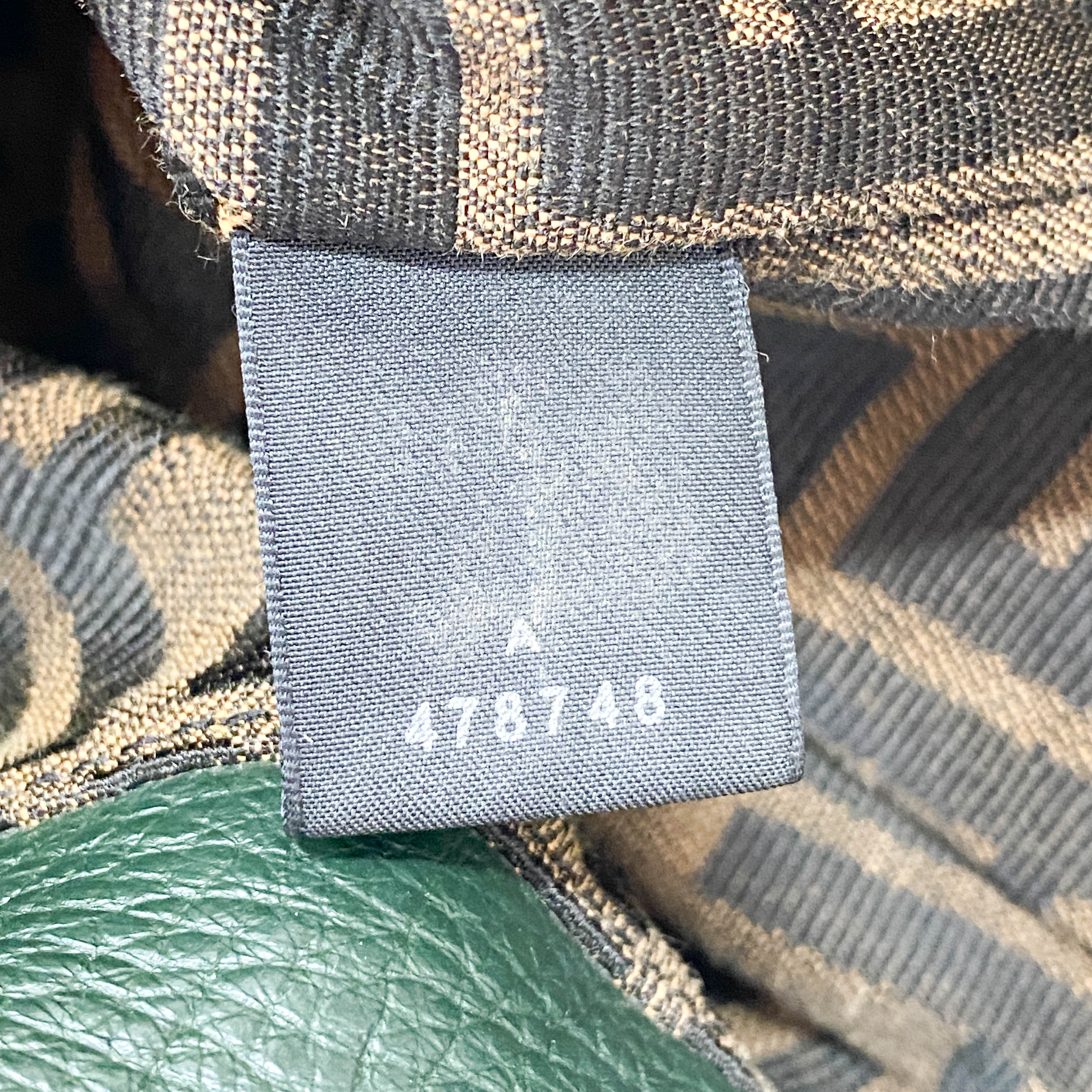 Spy Green Leather Shoulder Bag