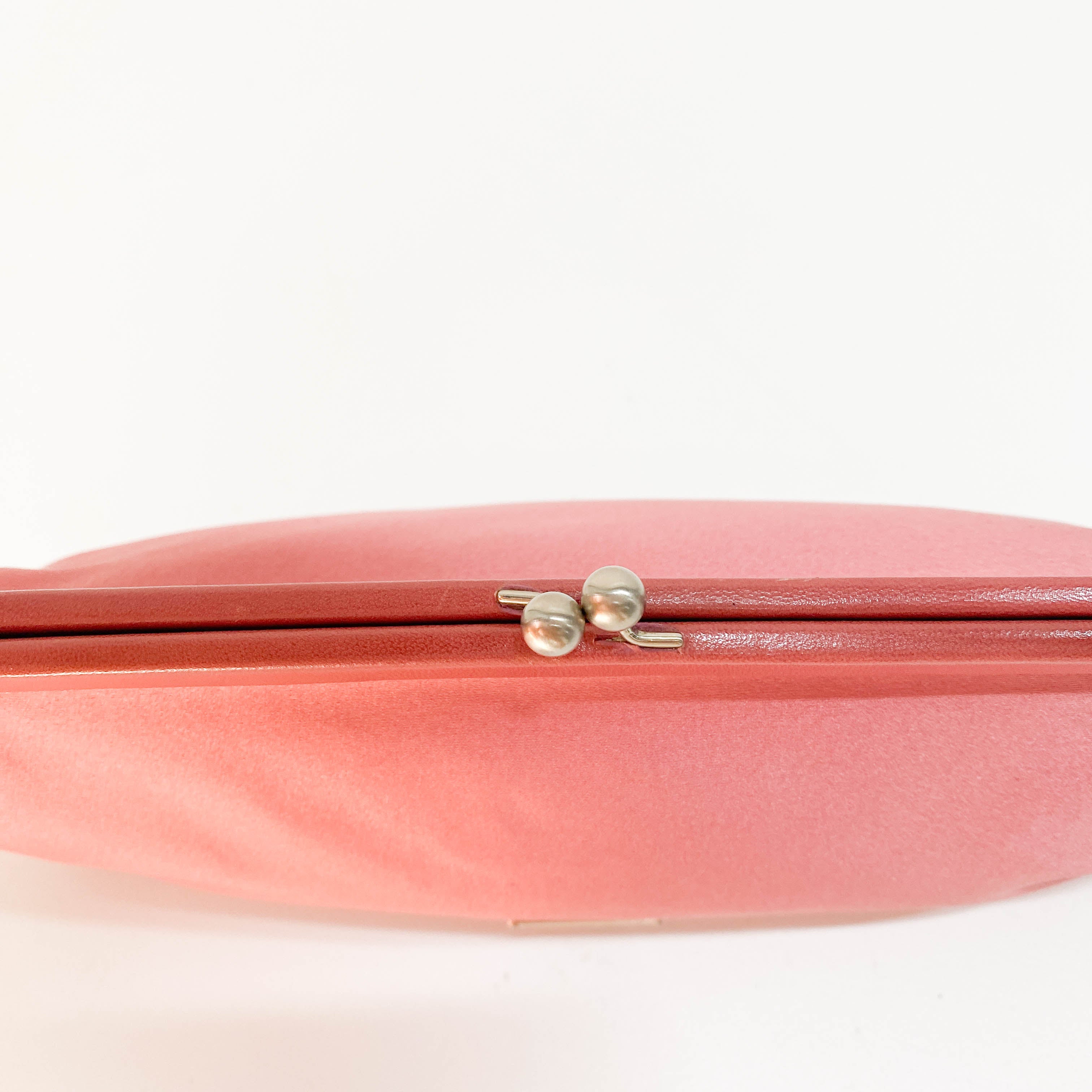 Pink Satin Shoulder Bag
