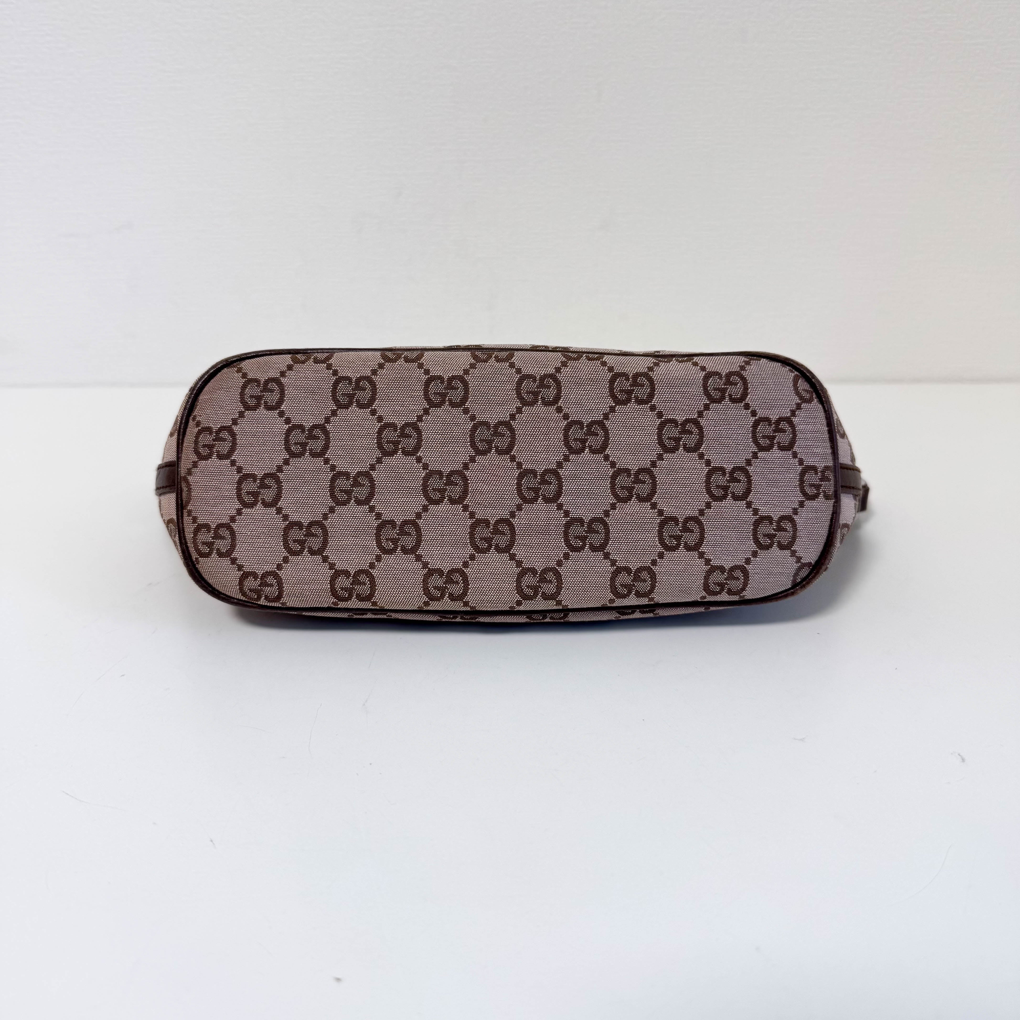 Brown GG Canvas Hobo Pochette Bag