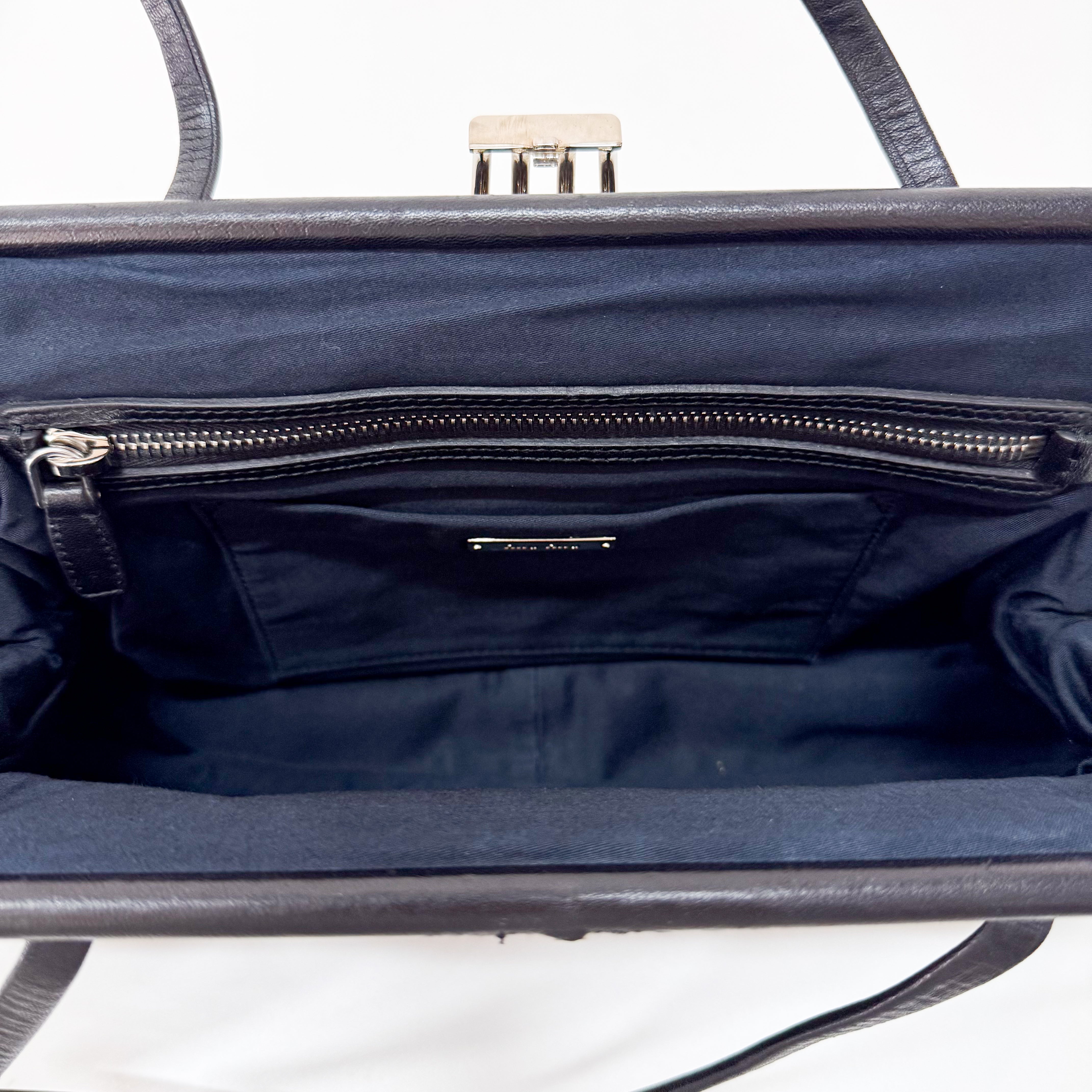 Matelasse Black Leather Bag