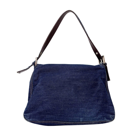 Mamma Baguette Denim Shoulder Bag