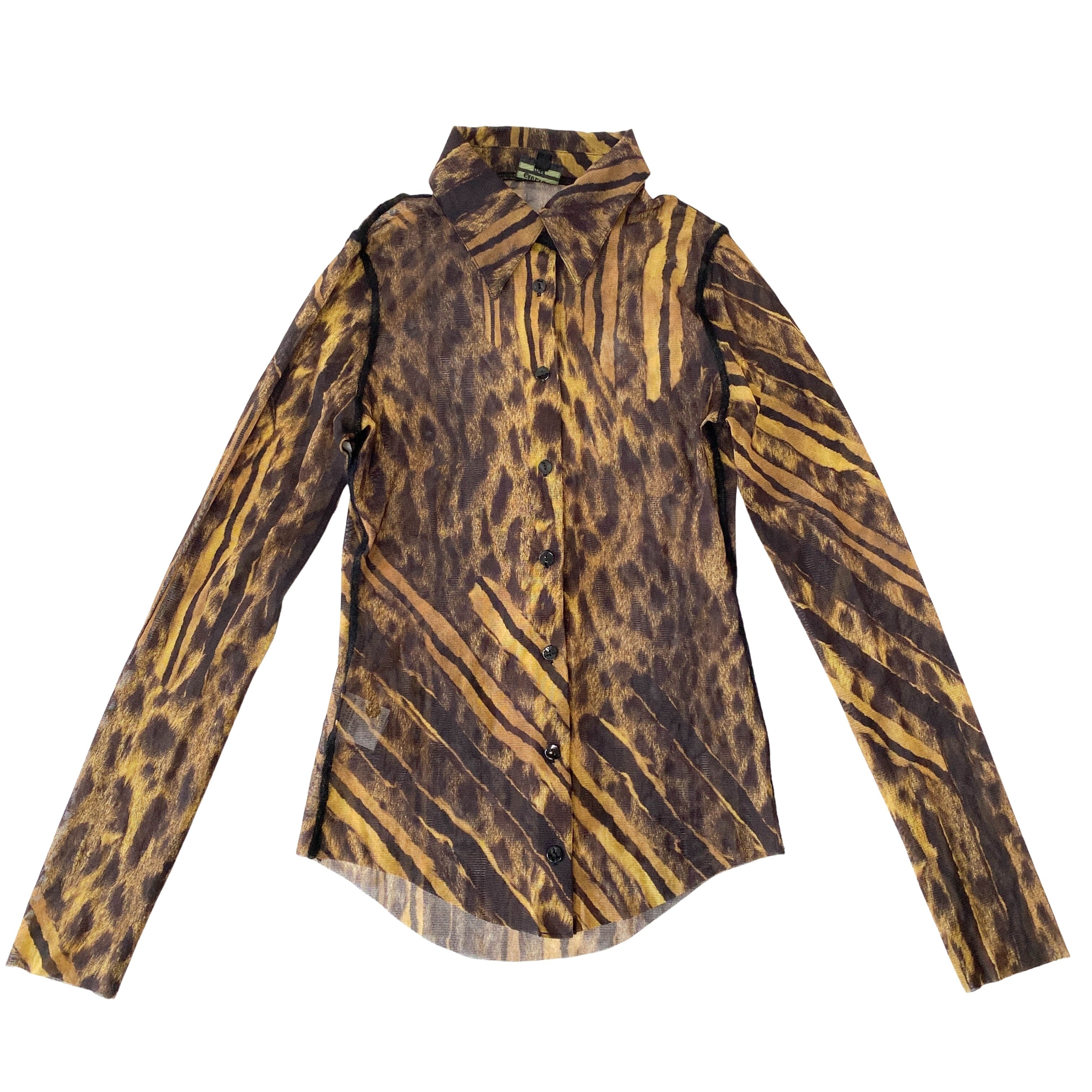 Archive Leopard Nylon Shirt Size40