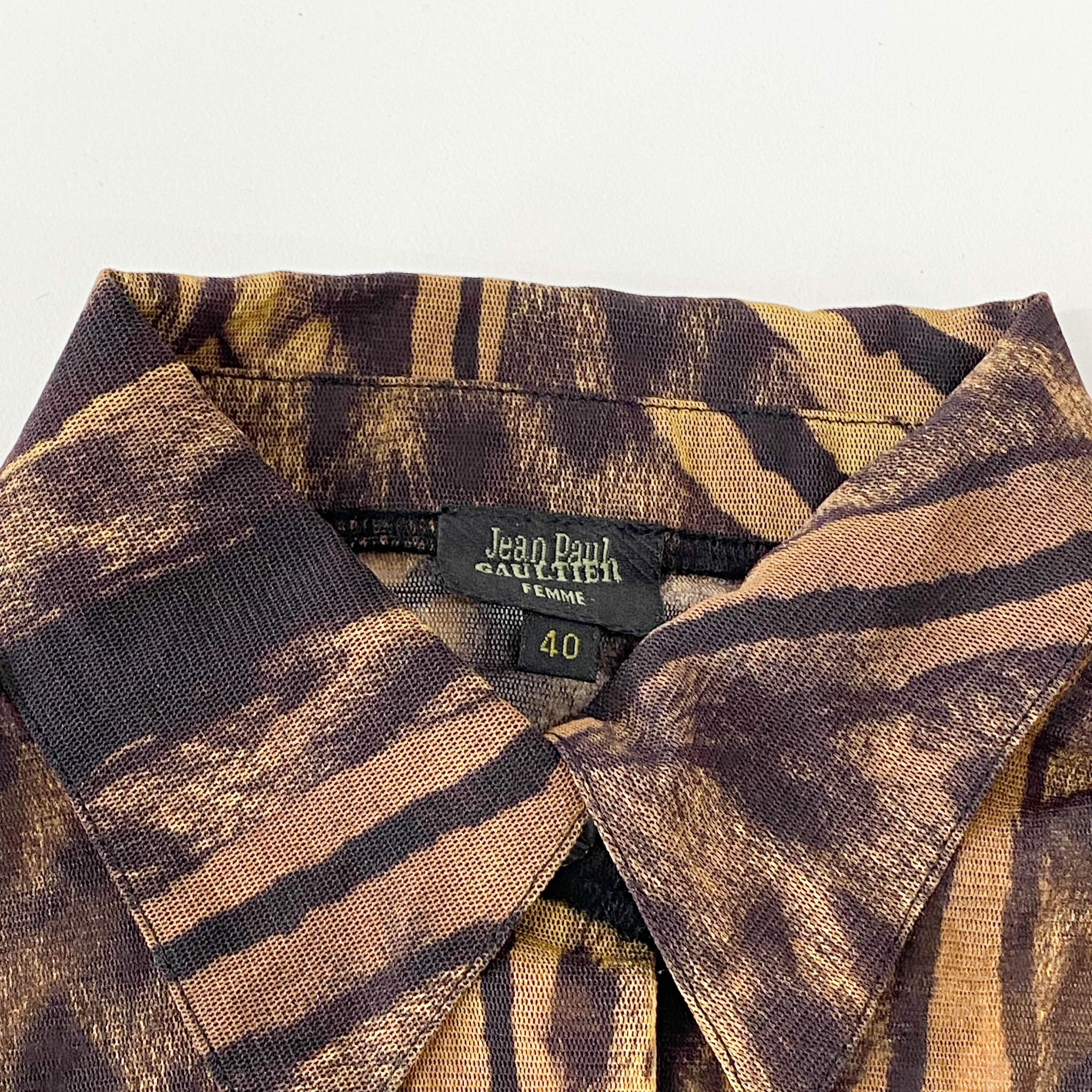 Archive Leopard Nylon Shirt Size40