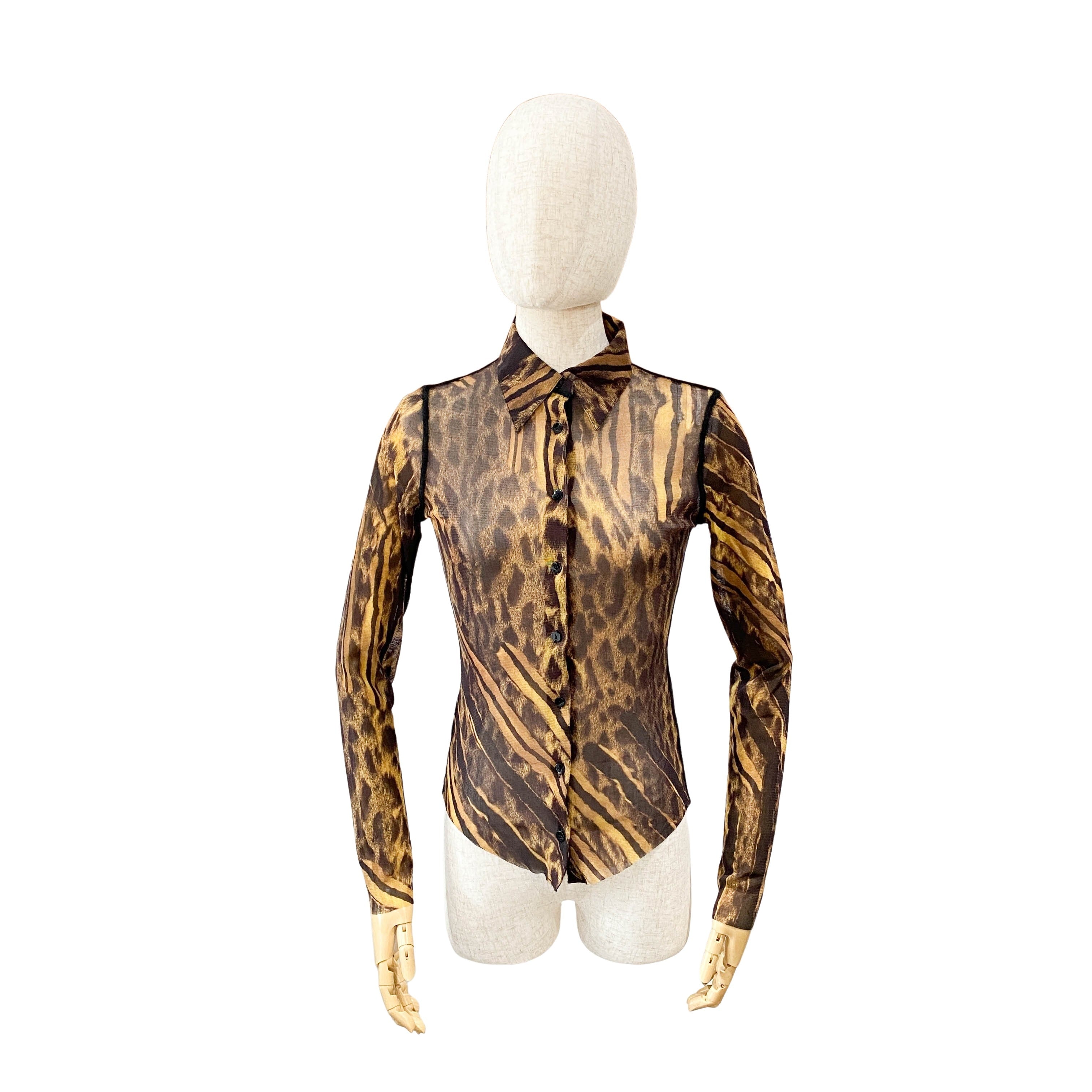 Archive Leopard Nylon Shirt Size40