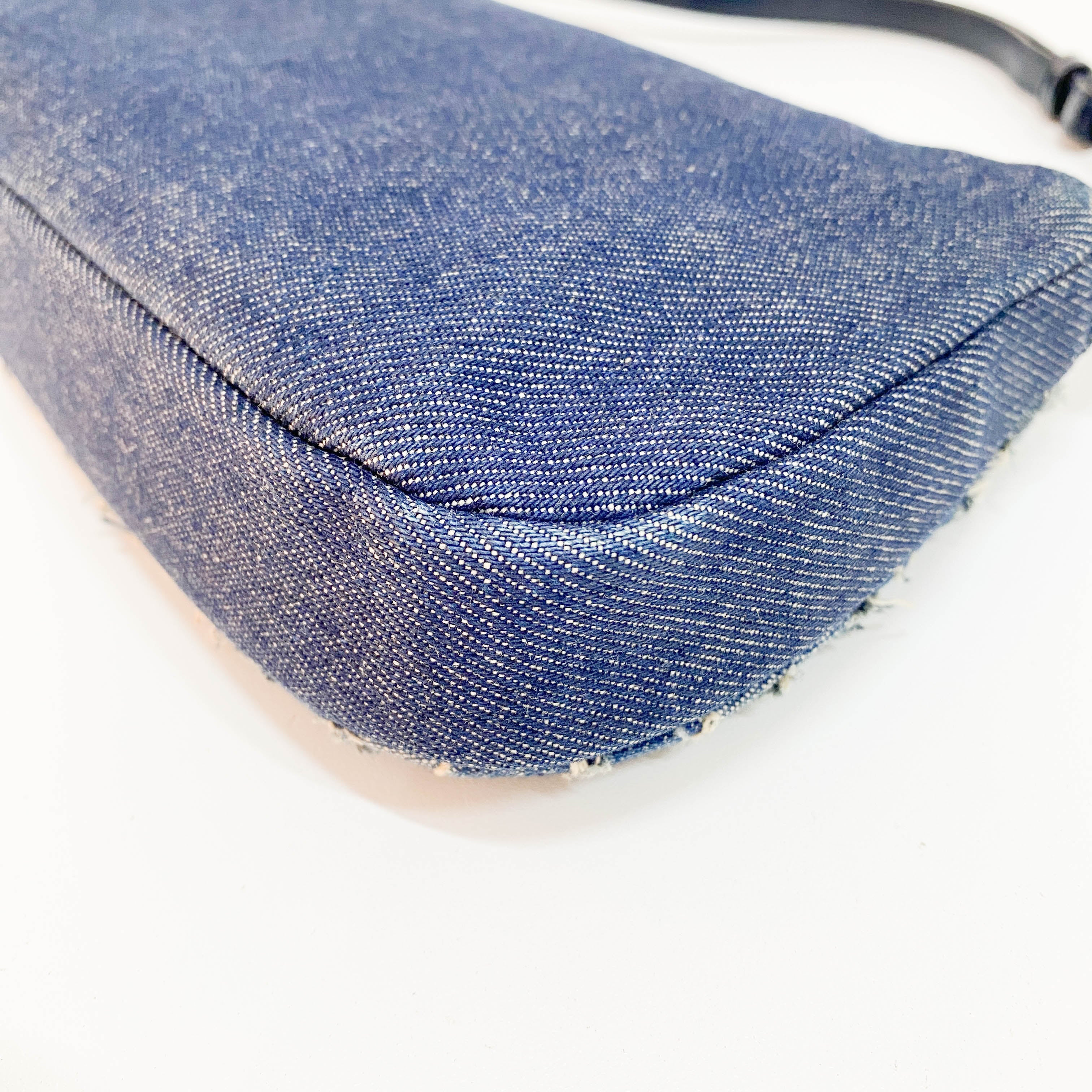Malice Pearl Blue Denim Shoulder Bag