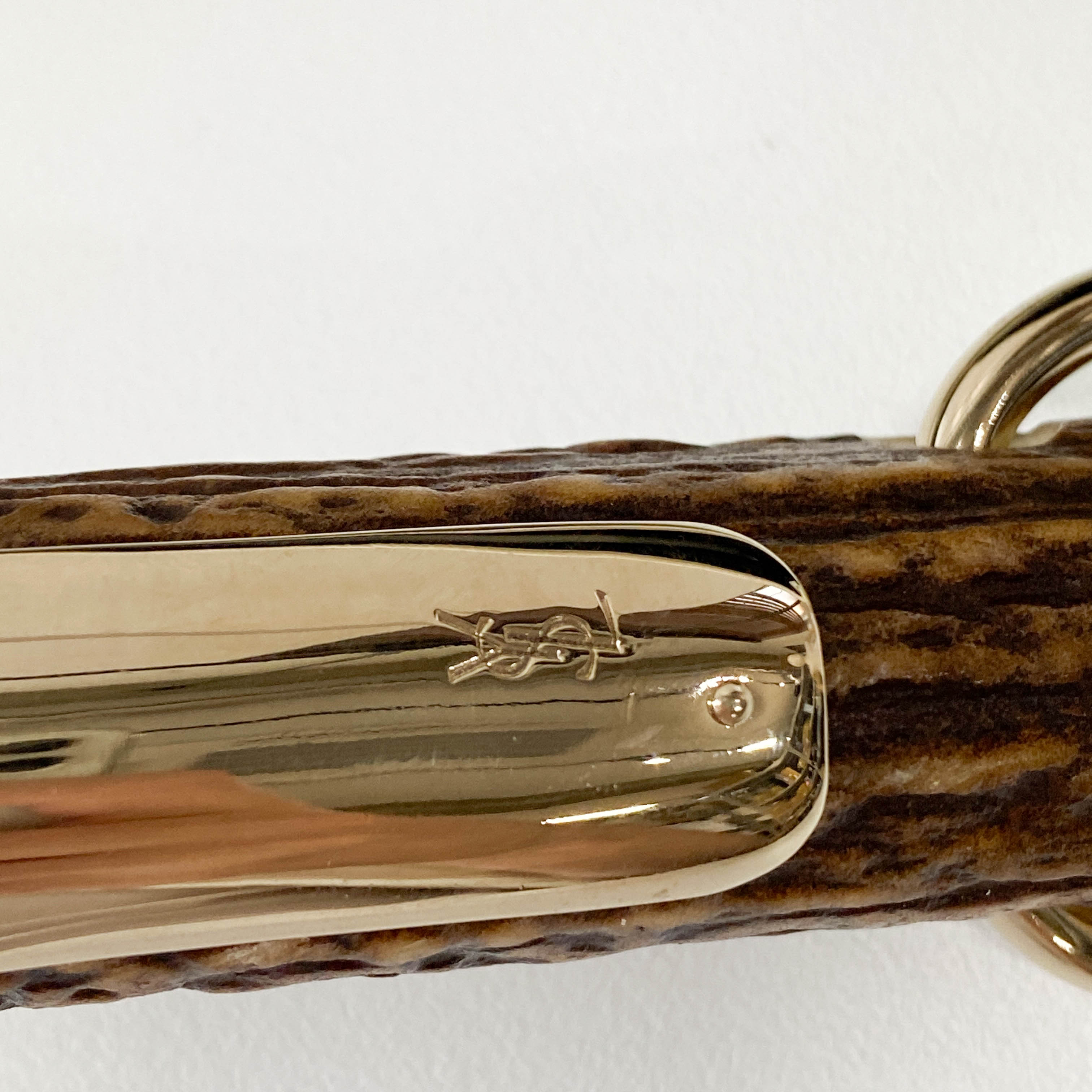 Mombasa White Leather Studs Shoulder Bag