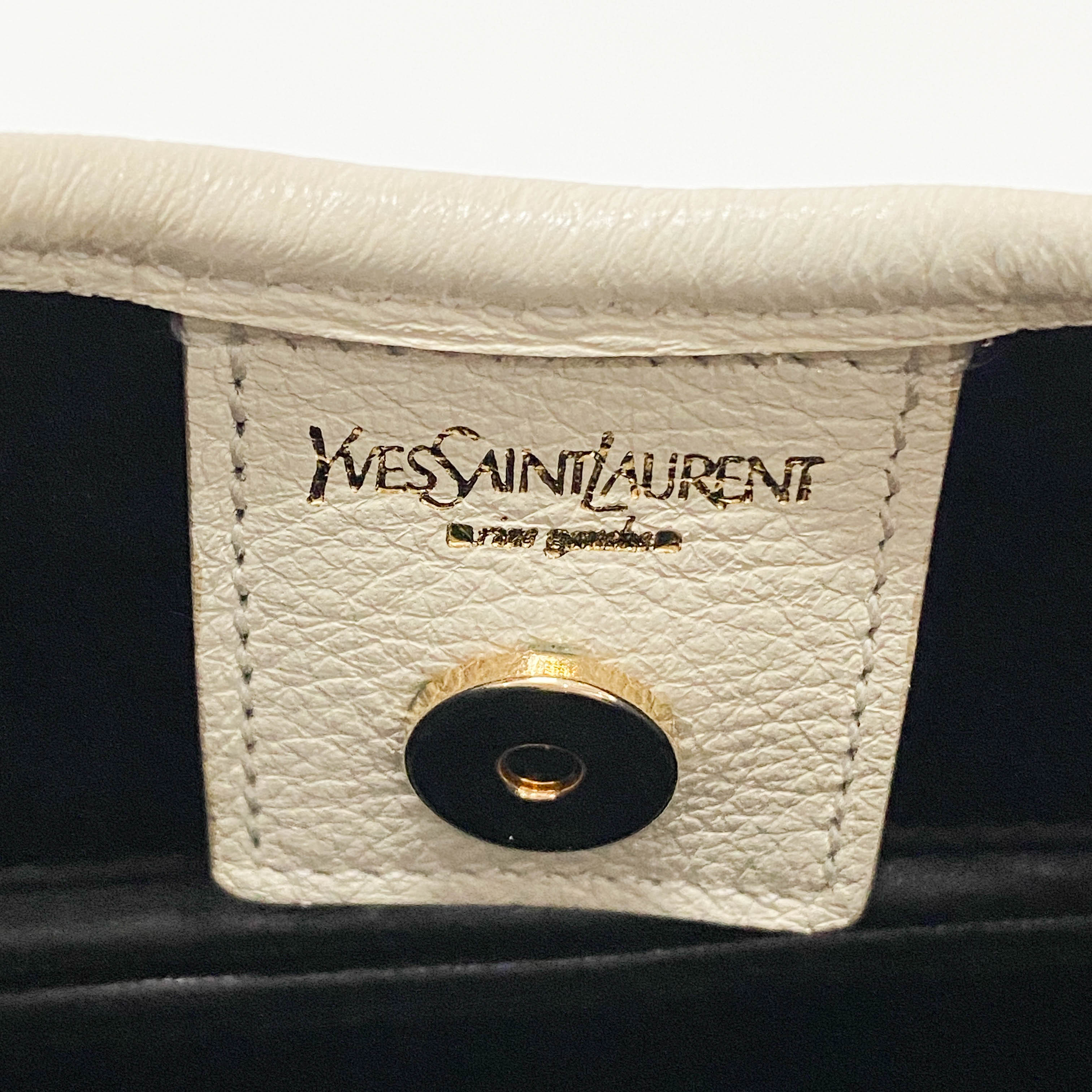 Mombasa White Leather Studs Shoulder Bag