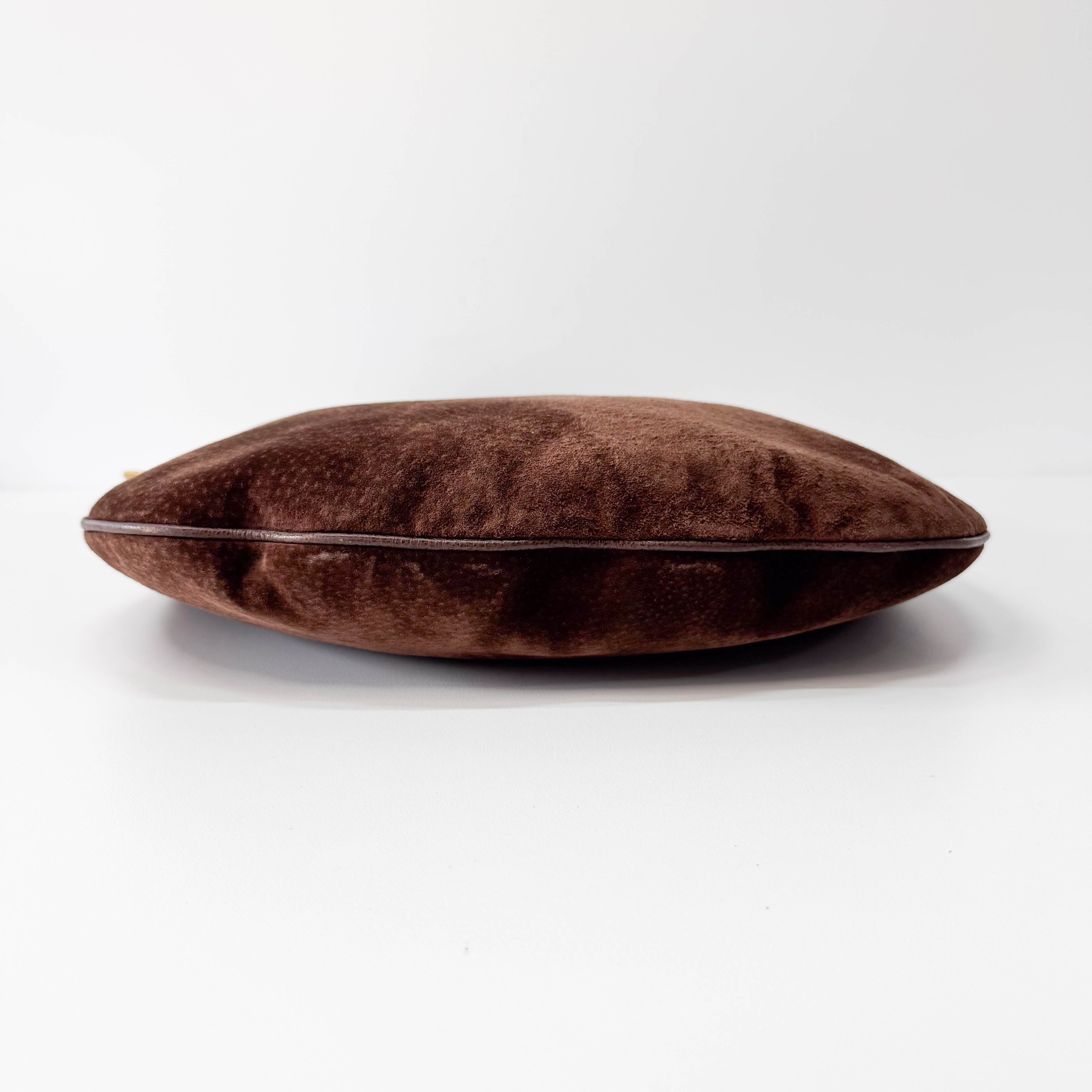 Brown Suede Shoulder Bag