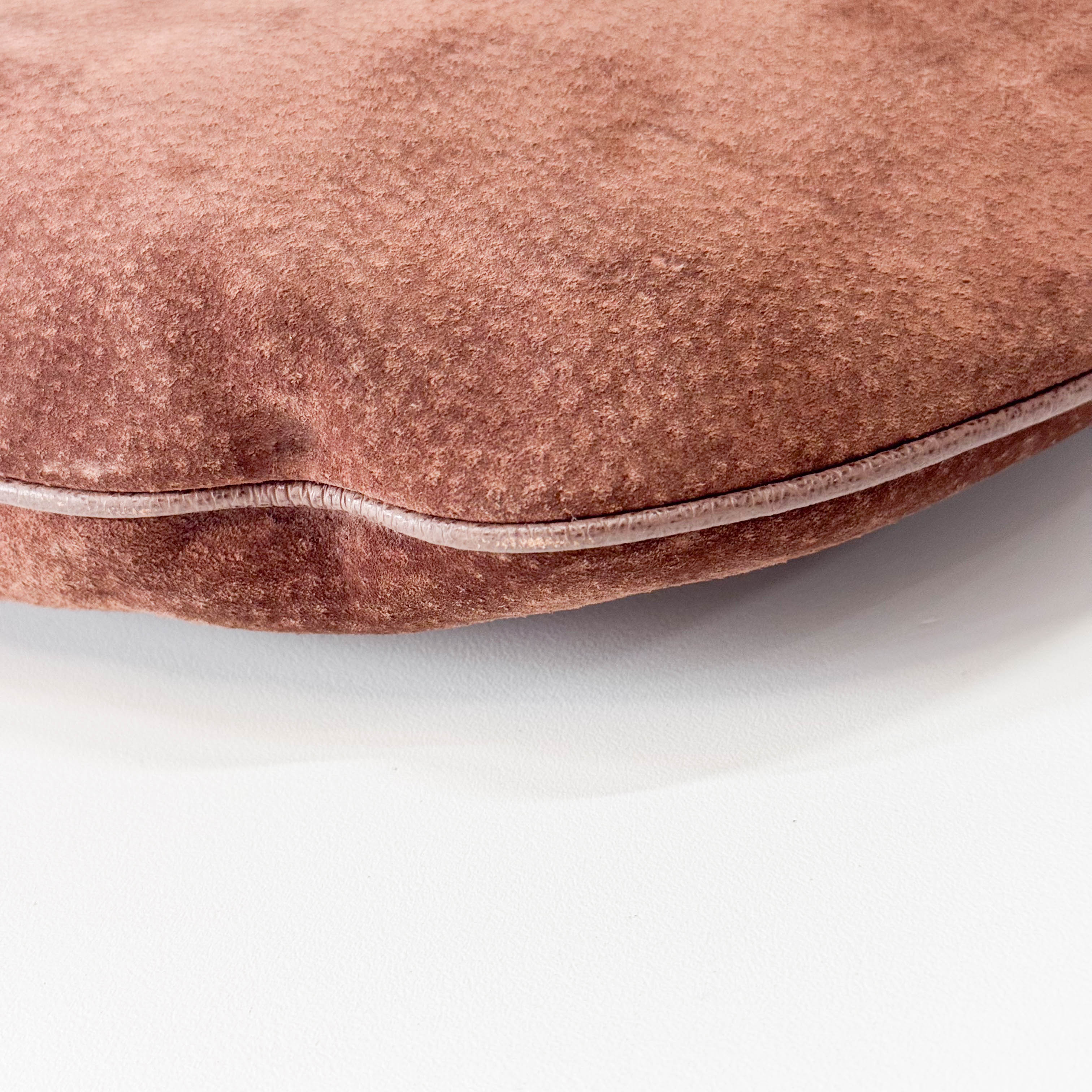 Brown Suede Shoulder Bag