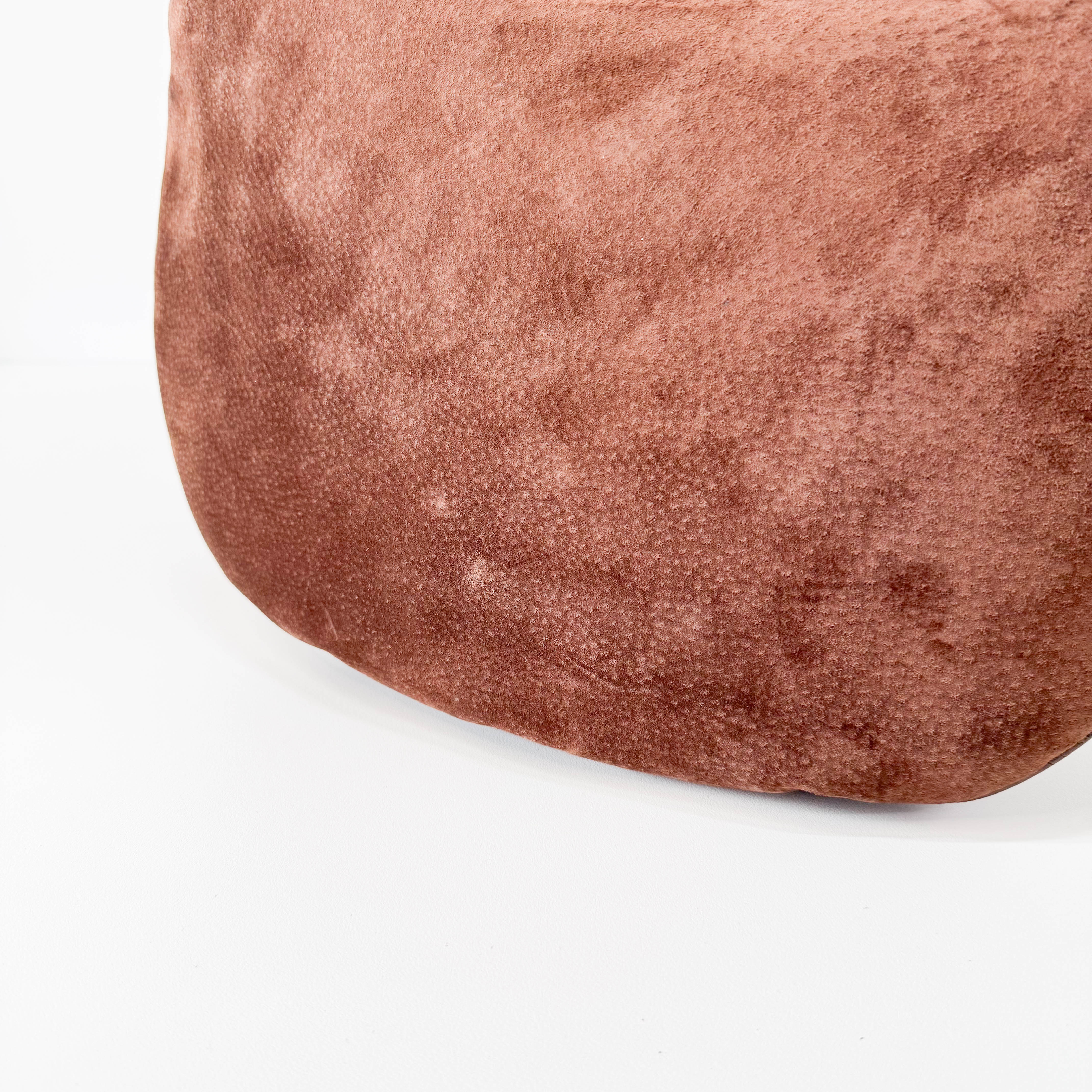 Brown Suede Shoulder Bag