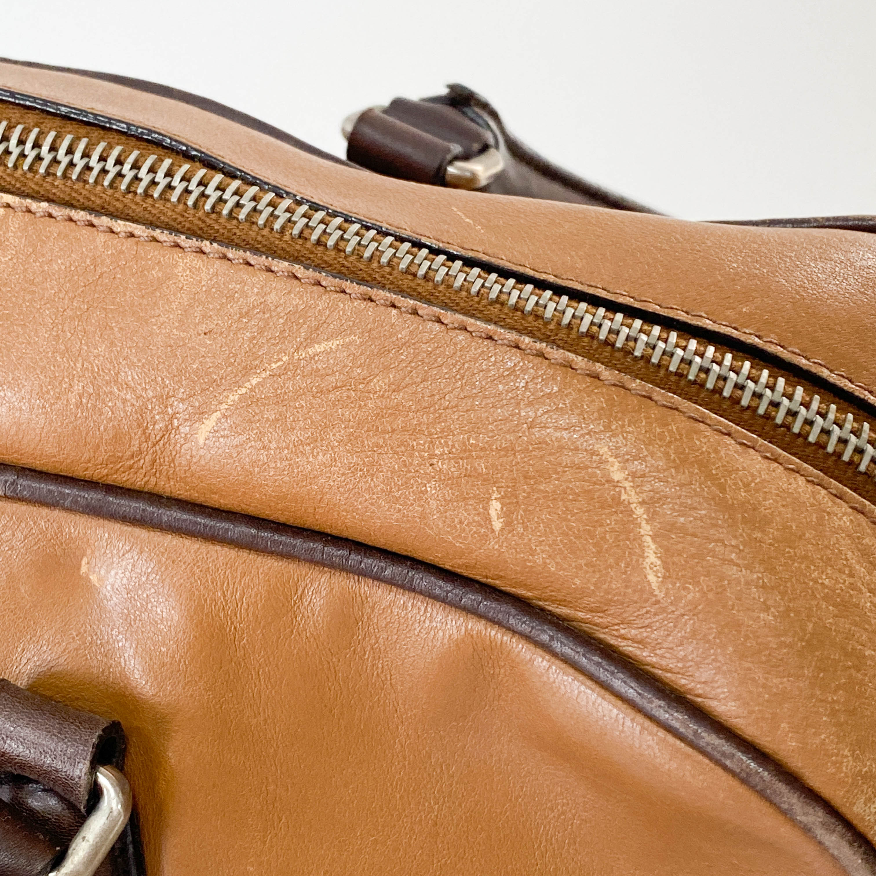 Archive Mini Boston Brown Leather Shoulder Bag