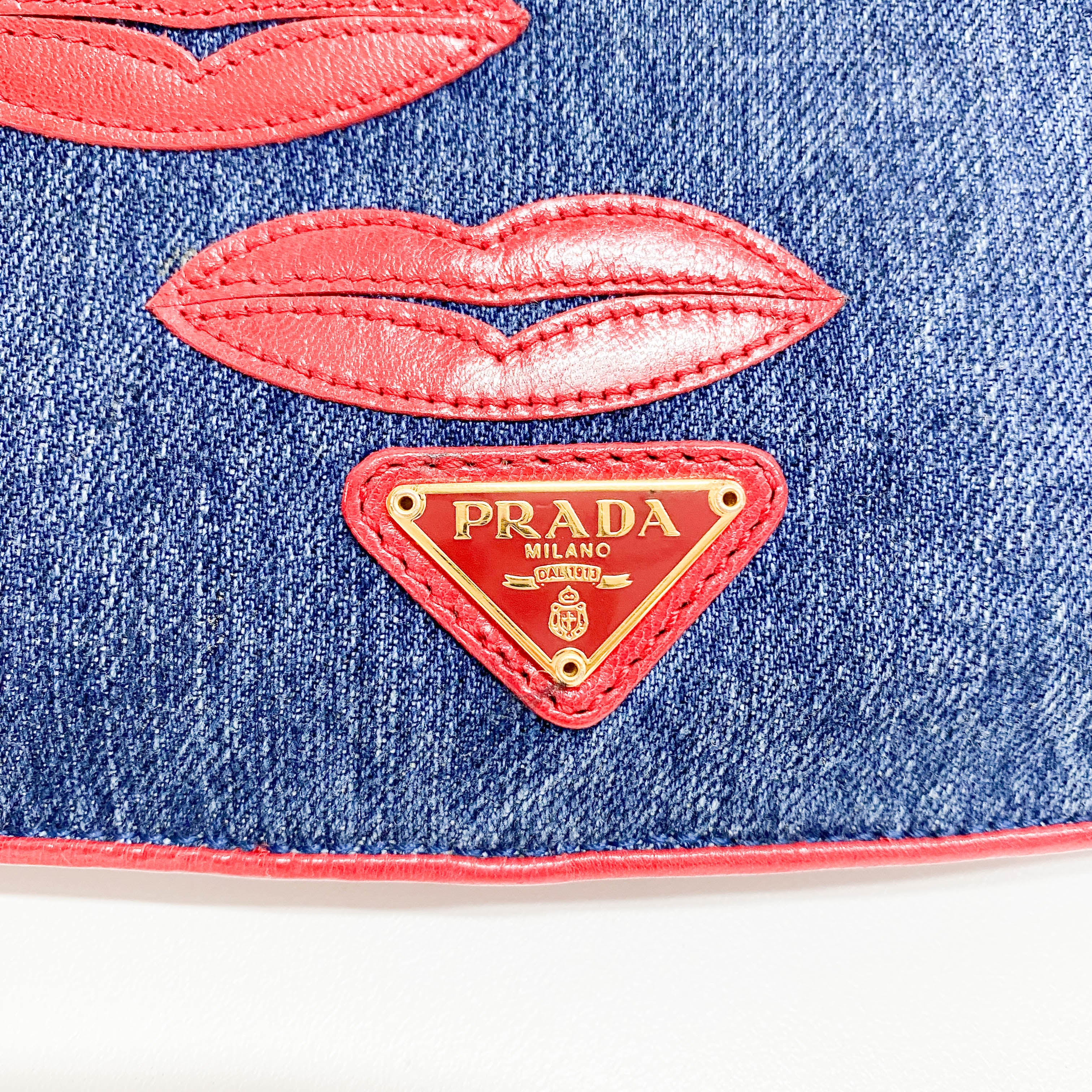 Denim Chain Shoulder Bag