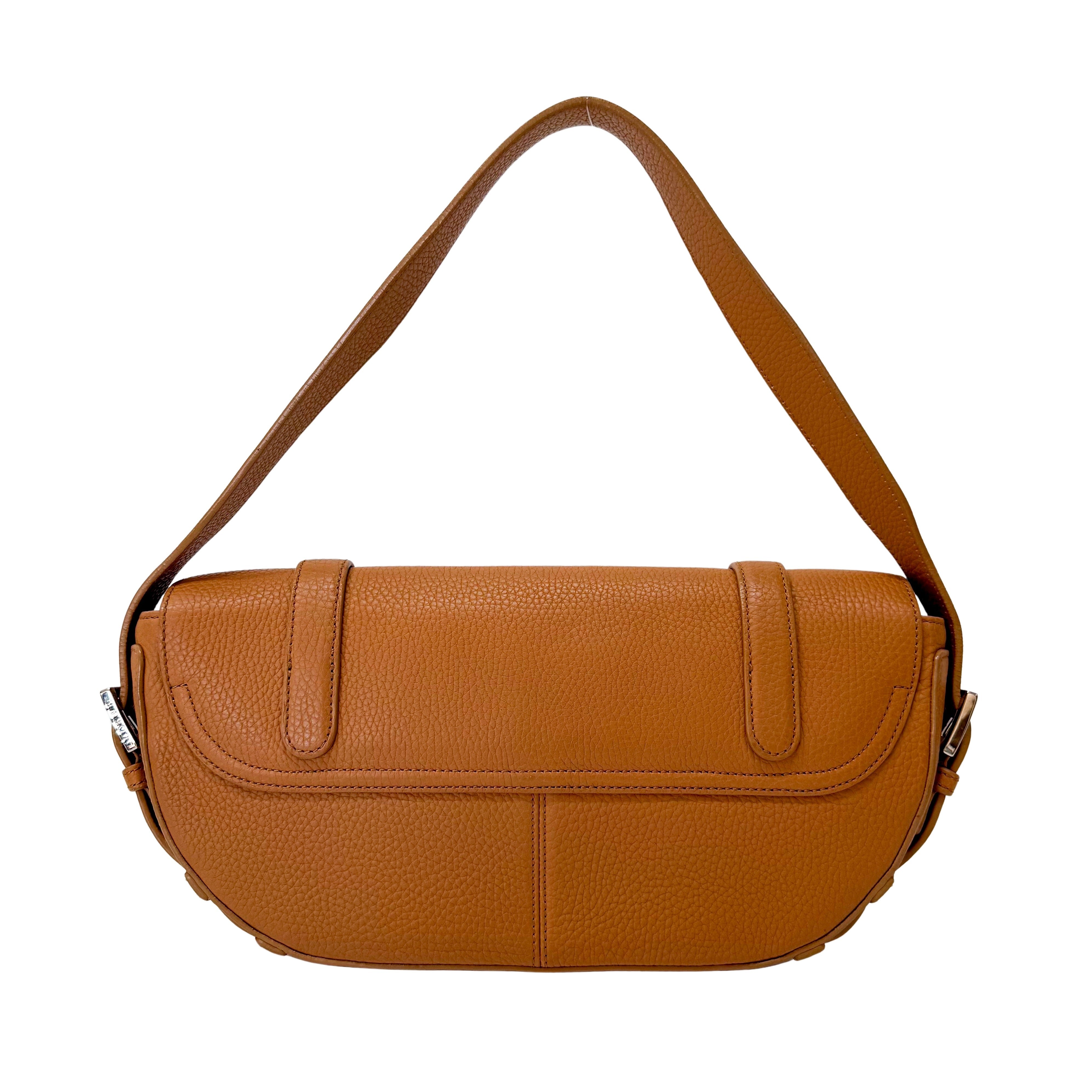 Senda Brown Leather Shoulder Bag