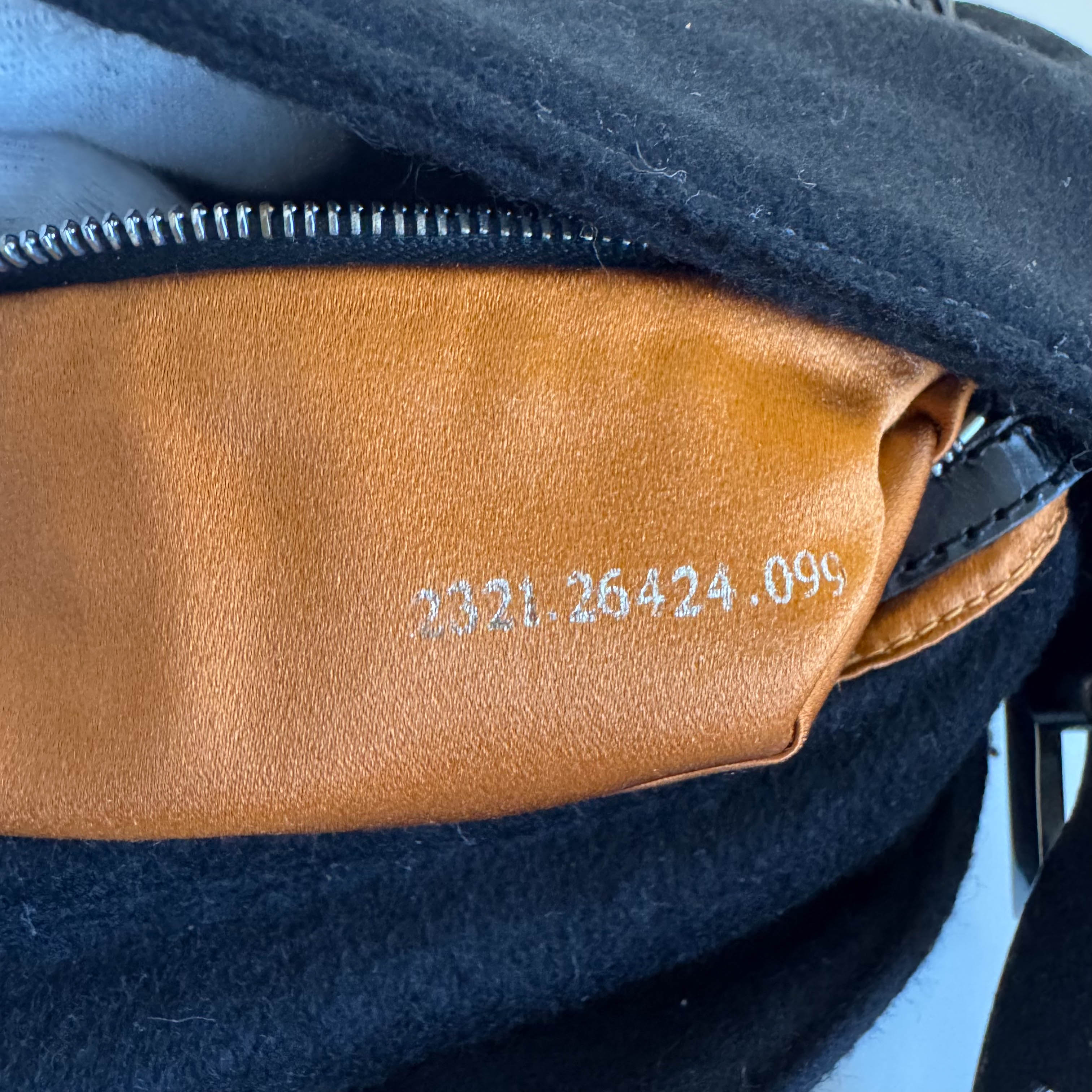 Baguette Limited Edition Black Cashmere and Beaded Shoulder Bag