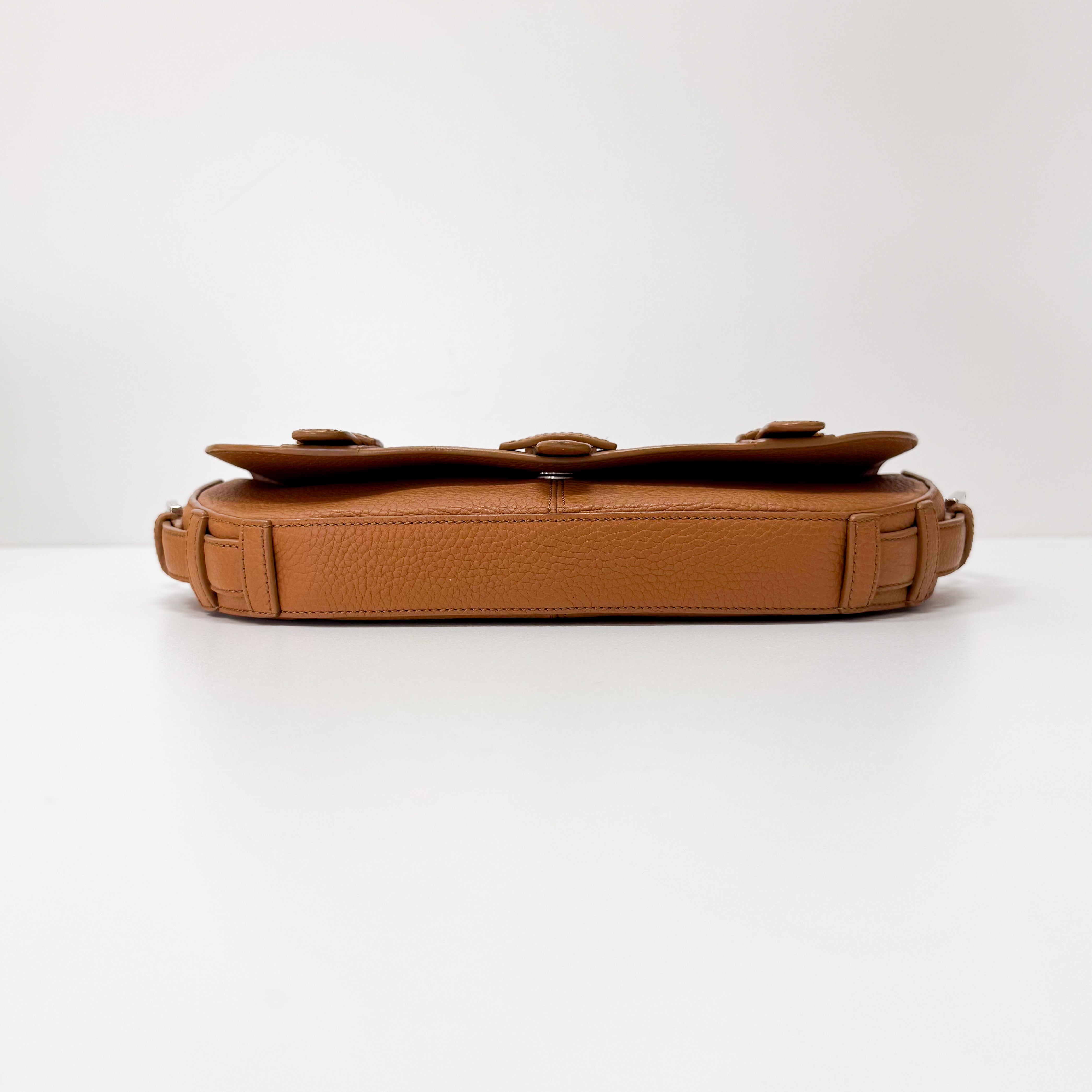 Senda Brown Leather Shoulder Bag