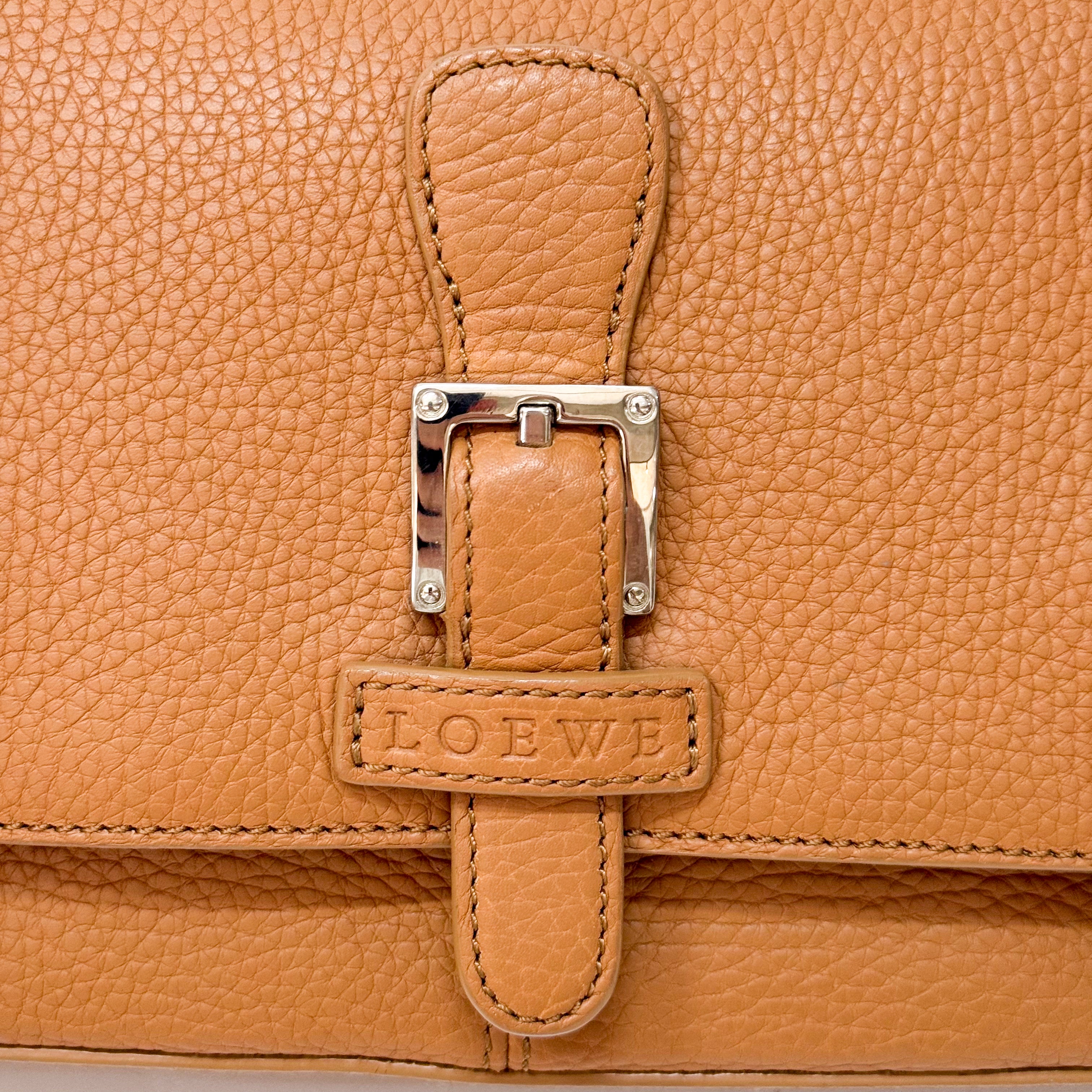 Senda Brown Leather Shoulder Bag