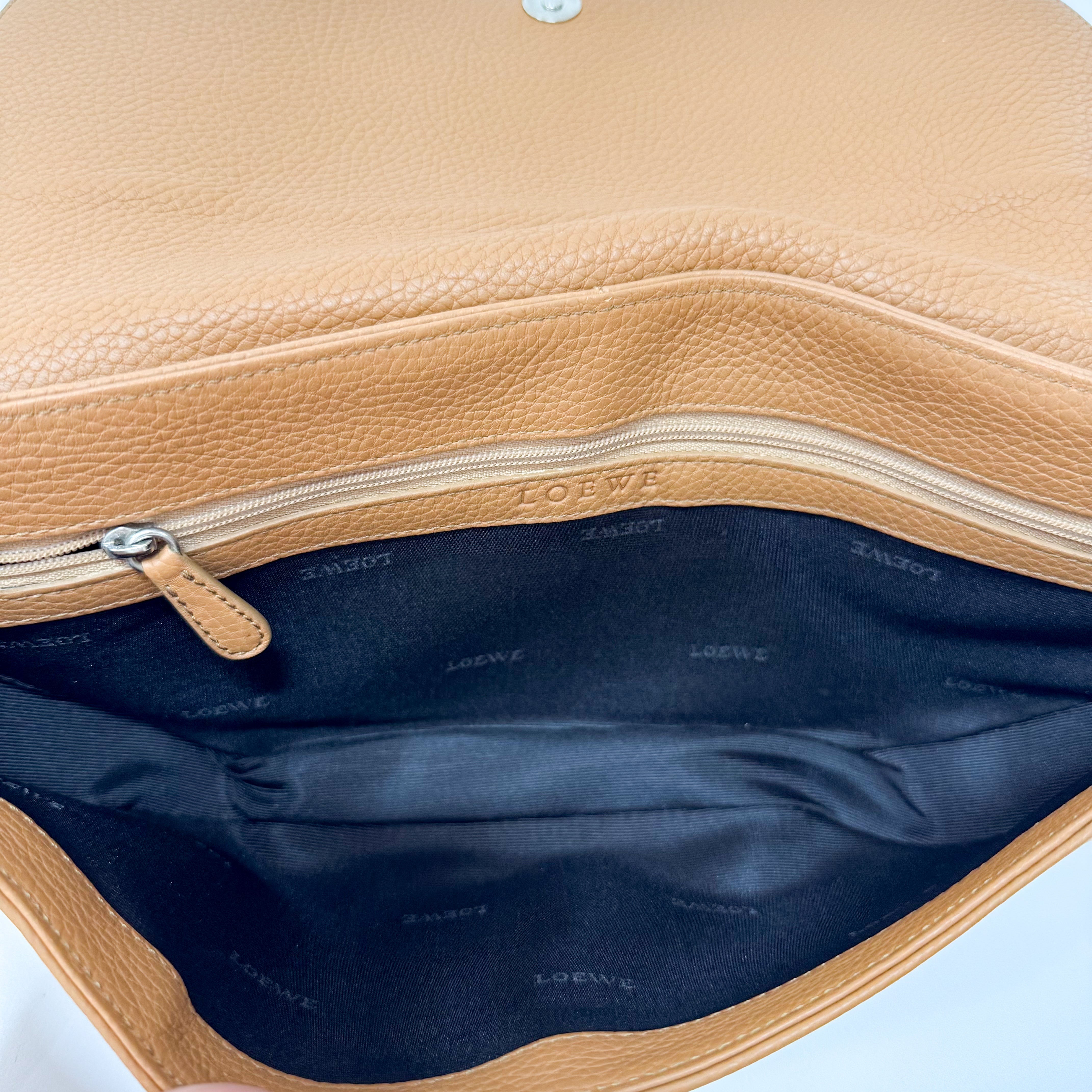 Senda Brown Leather Shoulder Bag