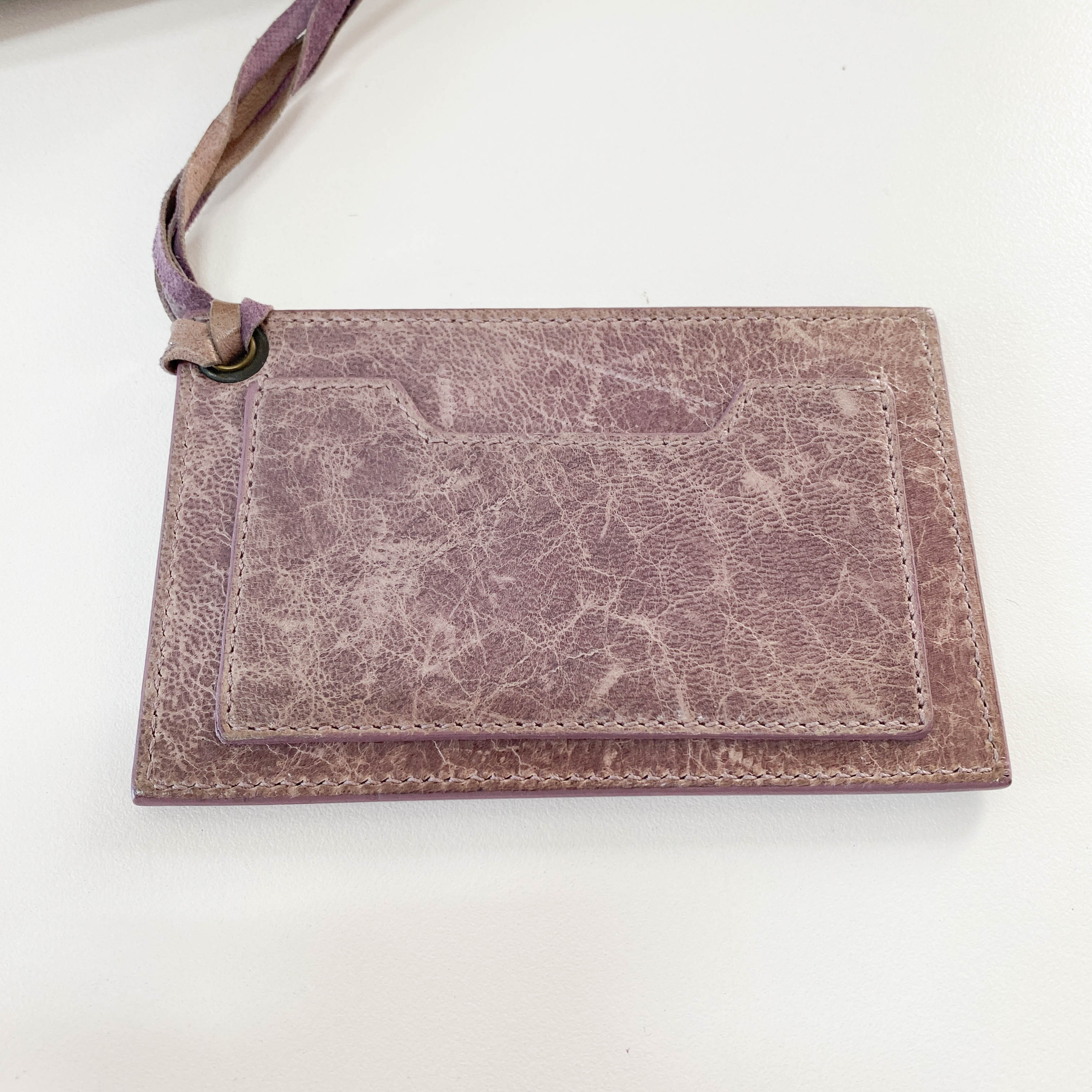 Mini City Brown Leather Shoulder Bag