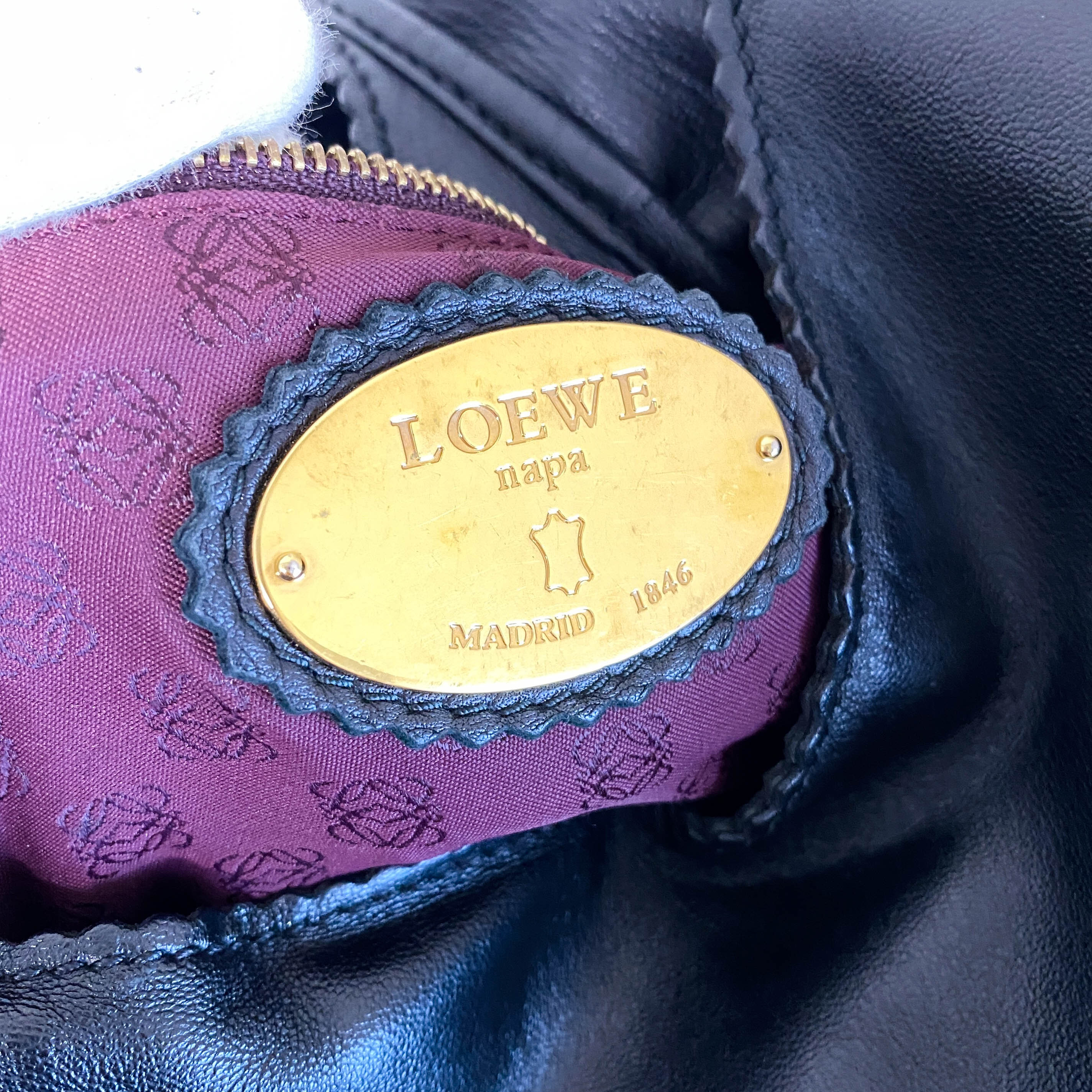 Hobo Black Napa Leather Bag