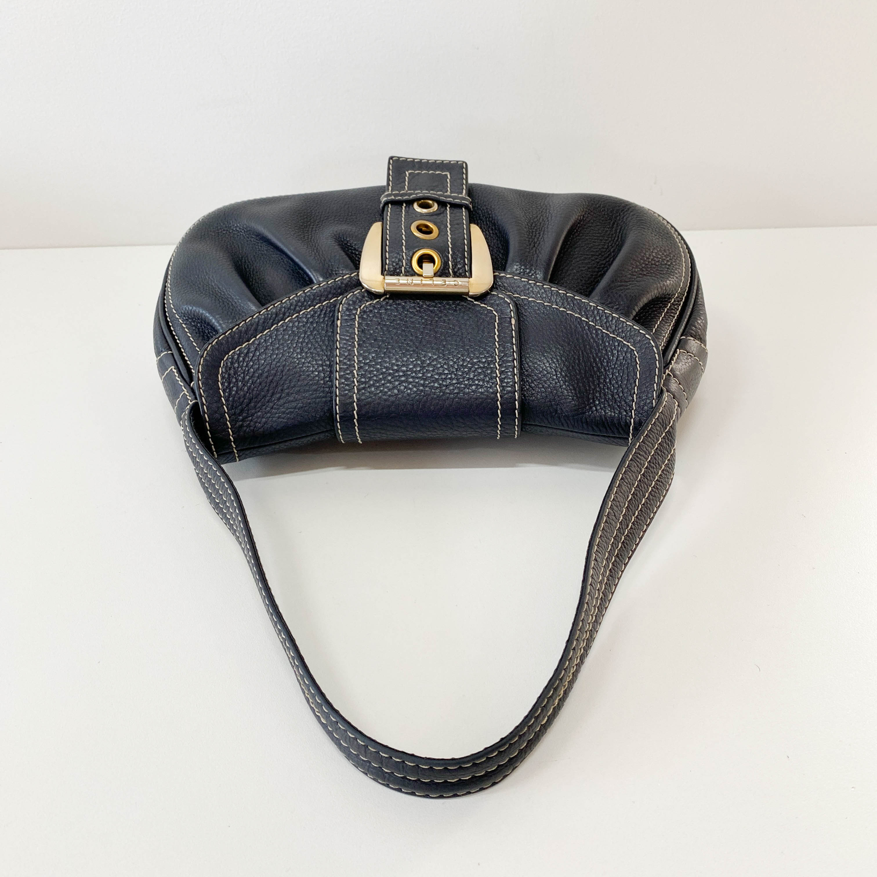 Black Selleria Leather Shoulder Bag