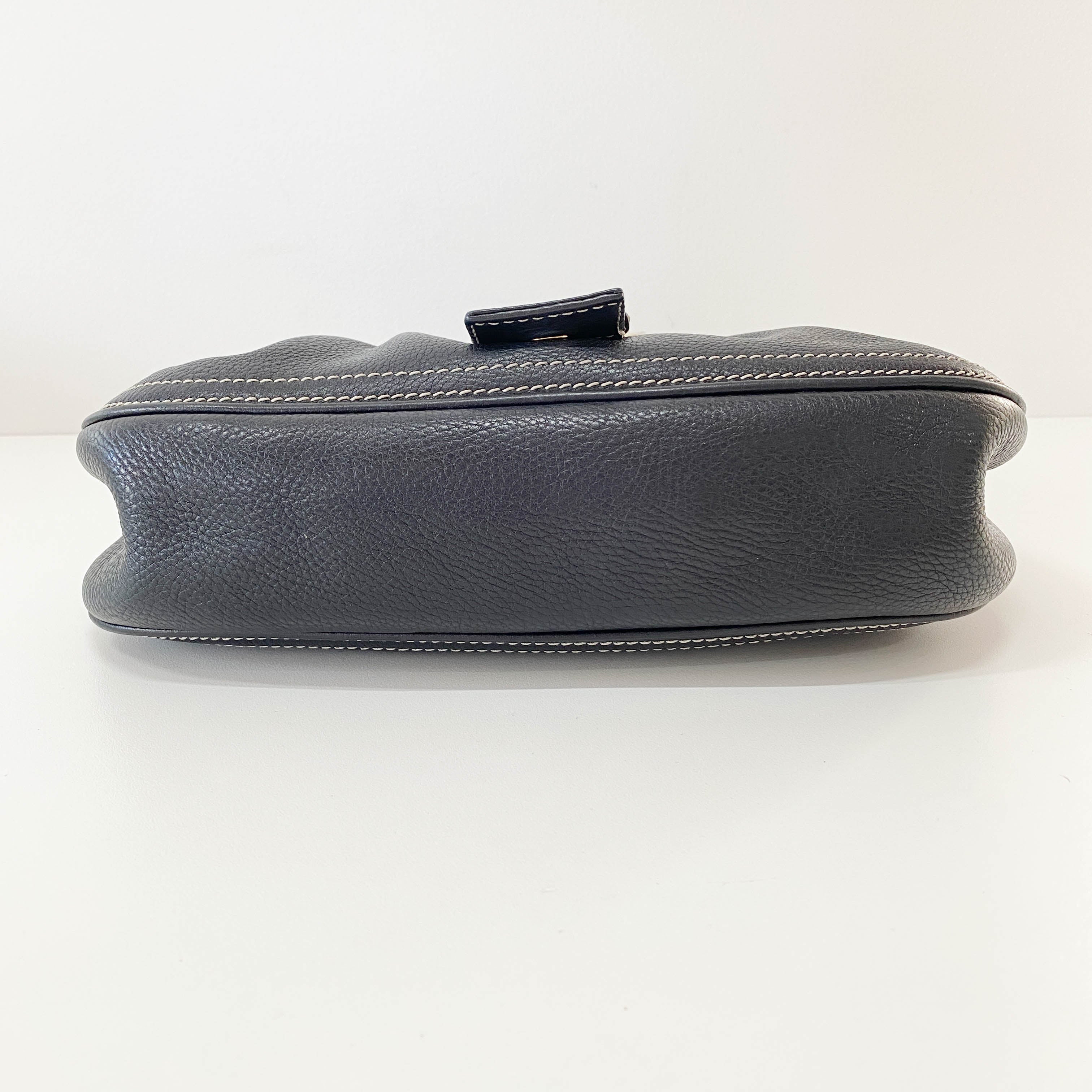 Black Selleria Leather Shoulder Bag