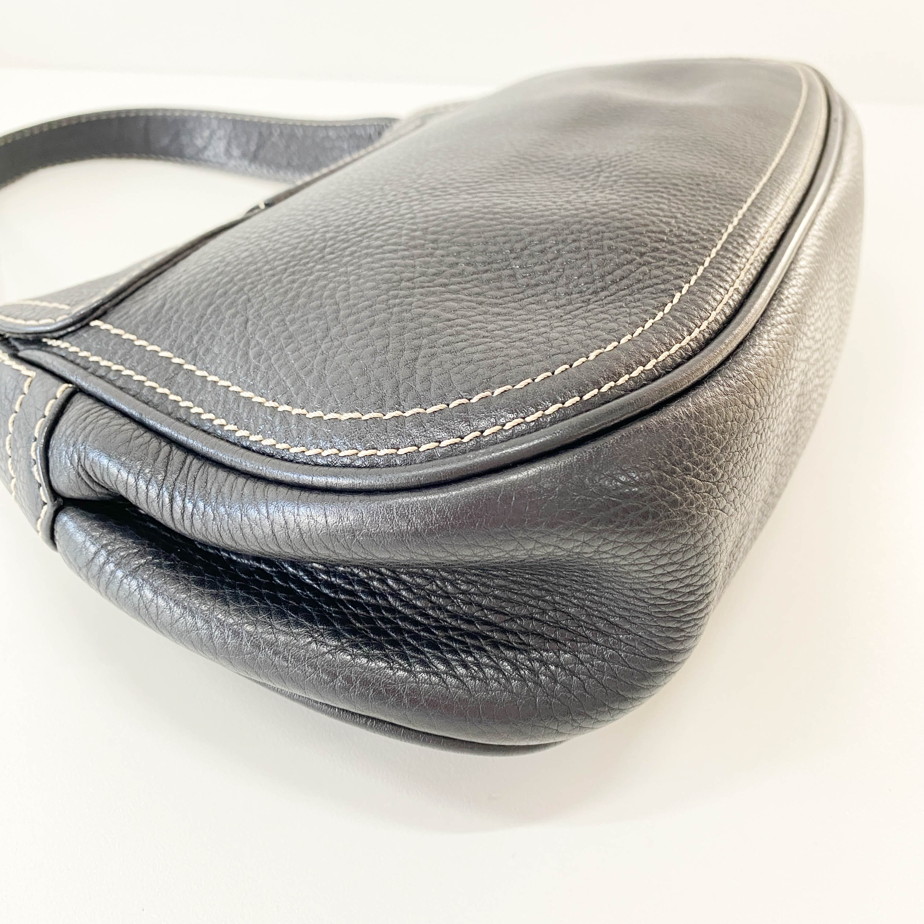 Black Selleria Leather Shoulder Bag