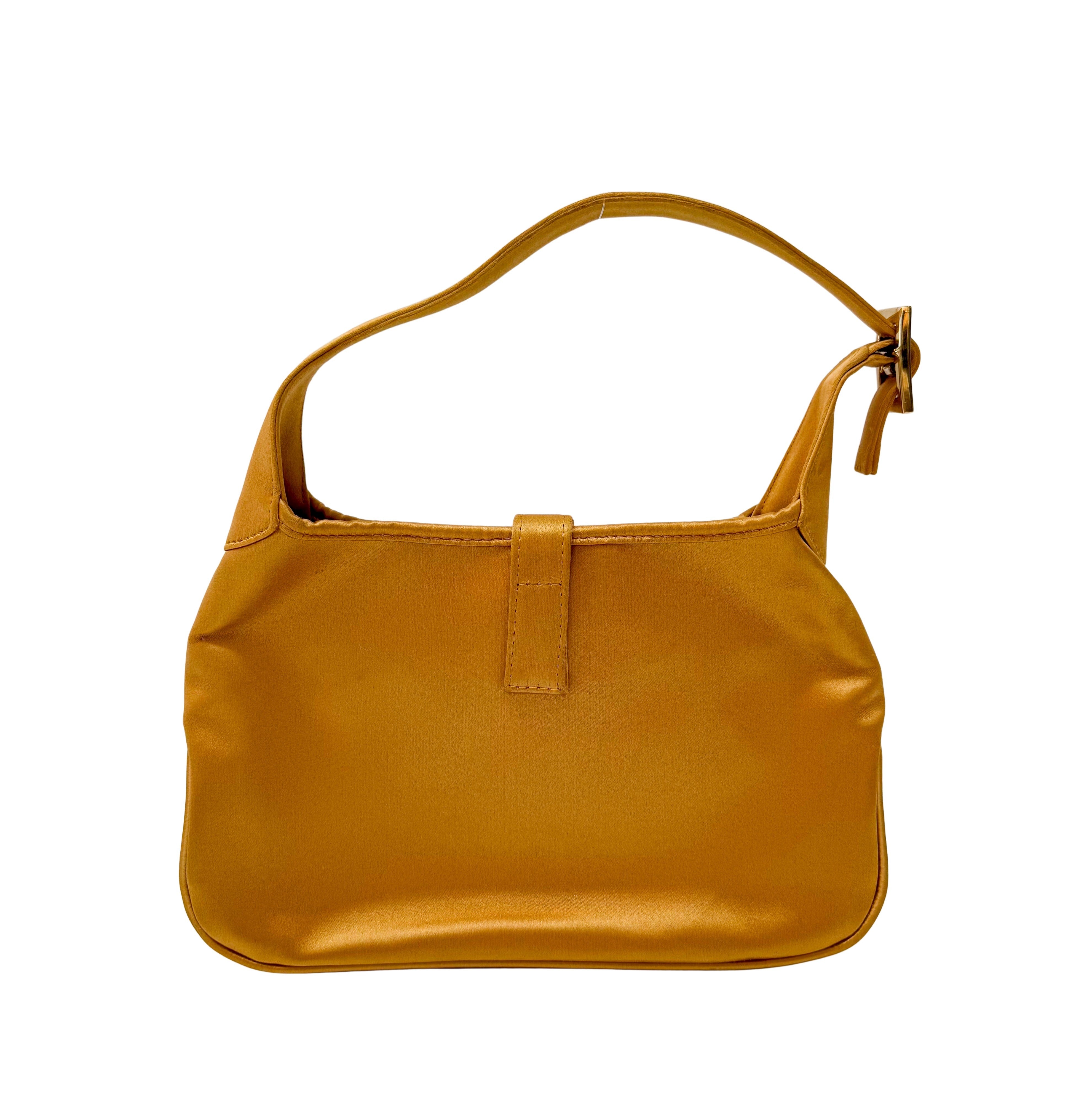 Mini Jackie Yellow Mustard Satin Bag
