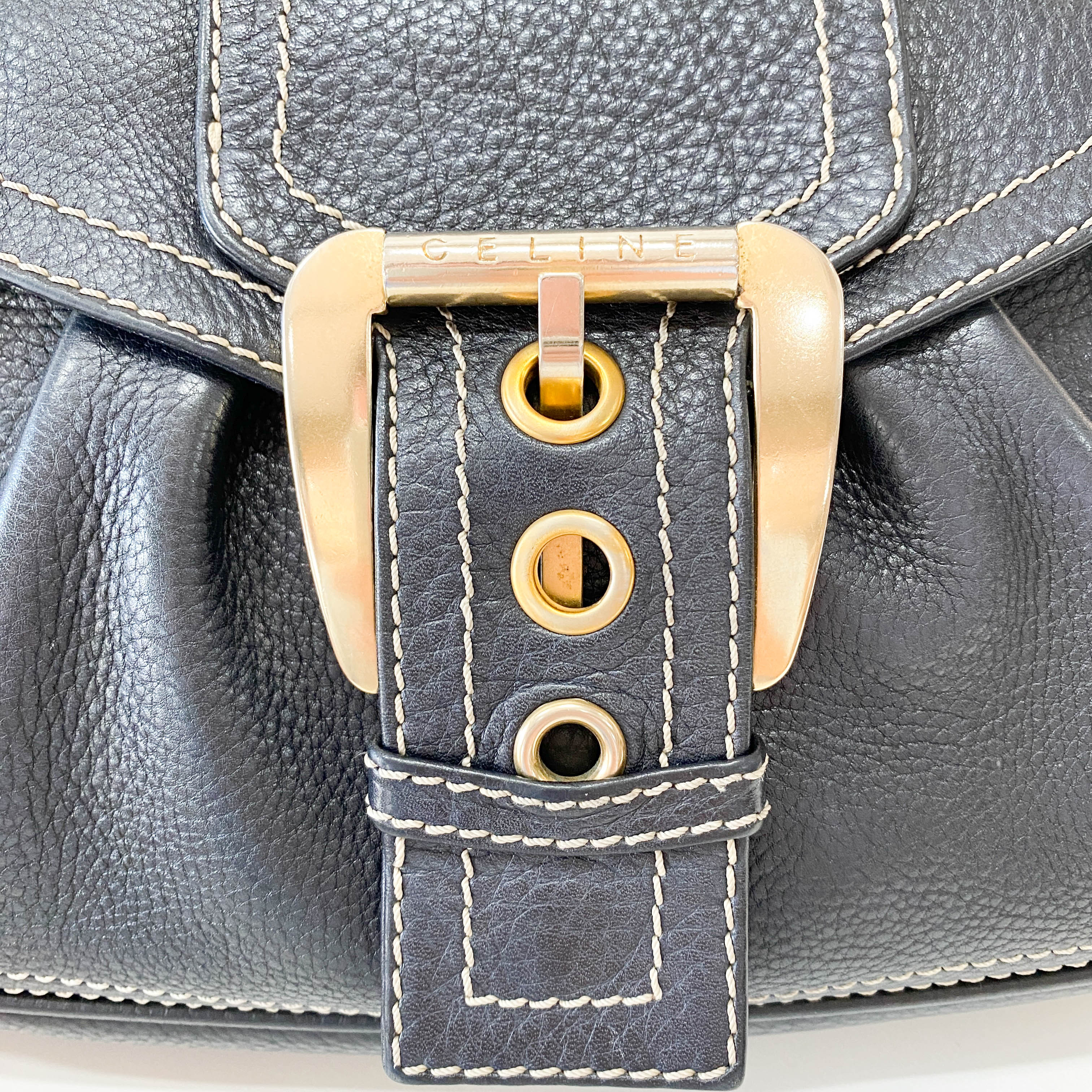 Black Selleria Leather Shoulder Bag