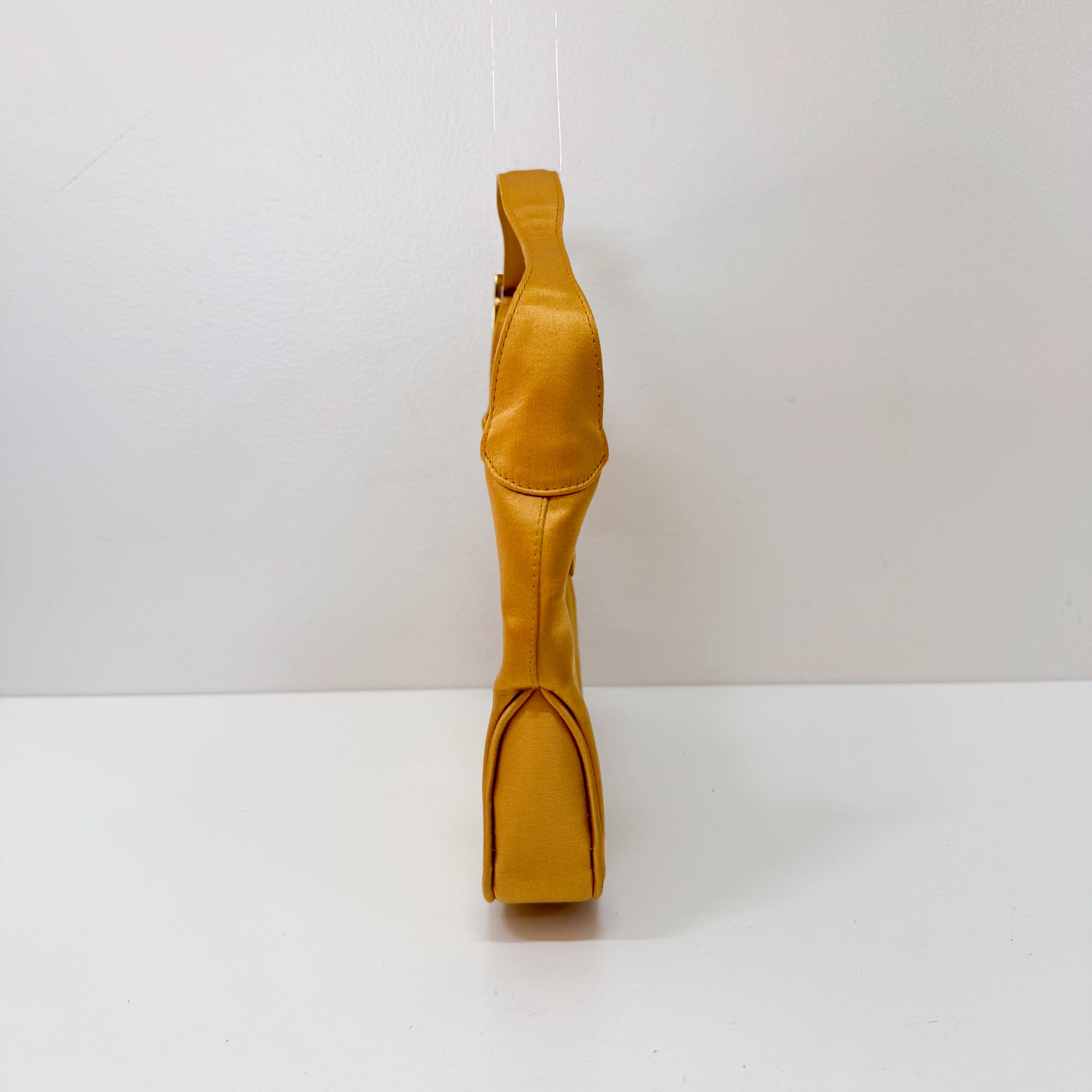 Mini Jackie Yellow Mustard Satin Bag