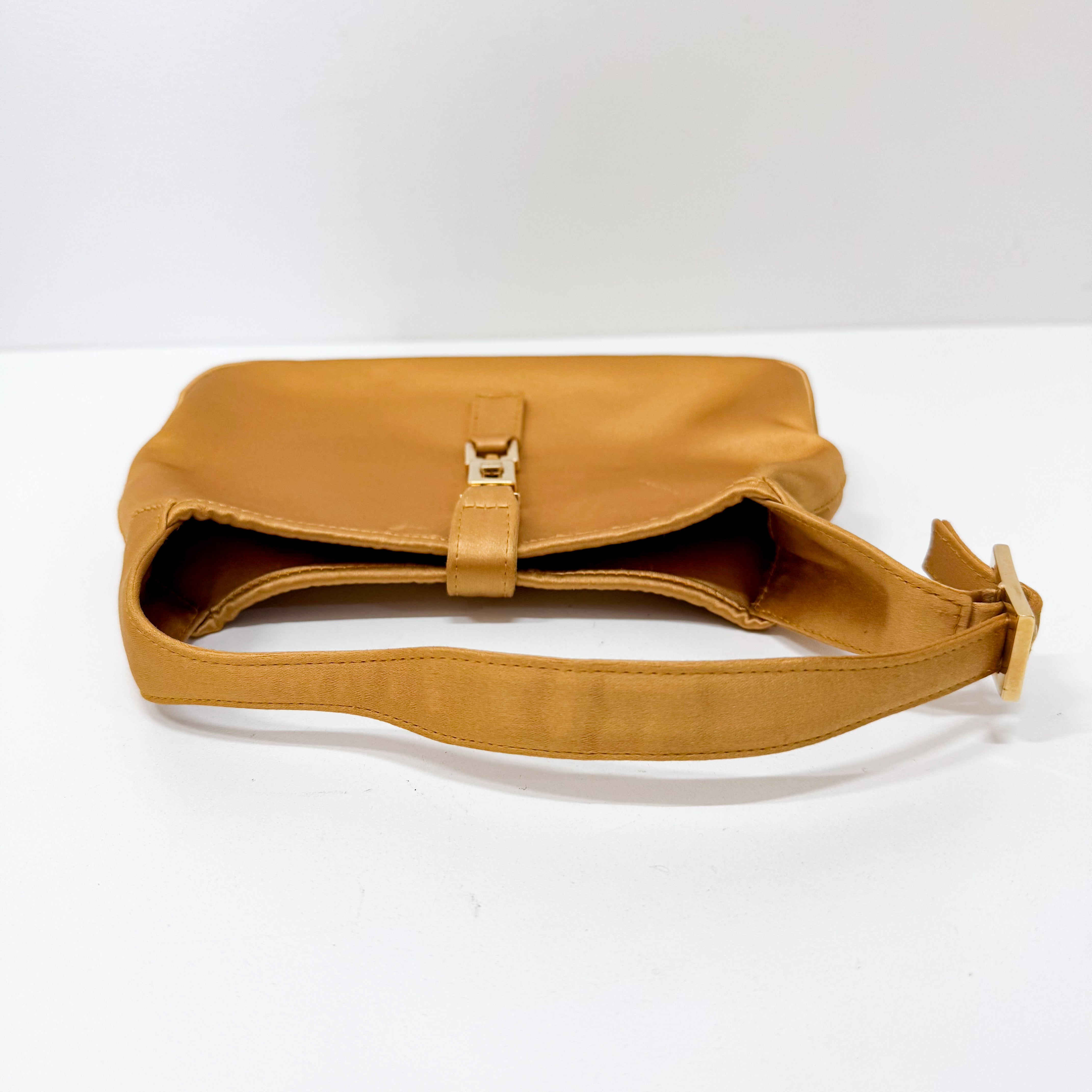 Mini Jackie Yellow Mustard Satin Bag
