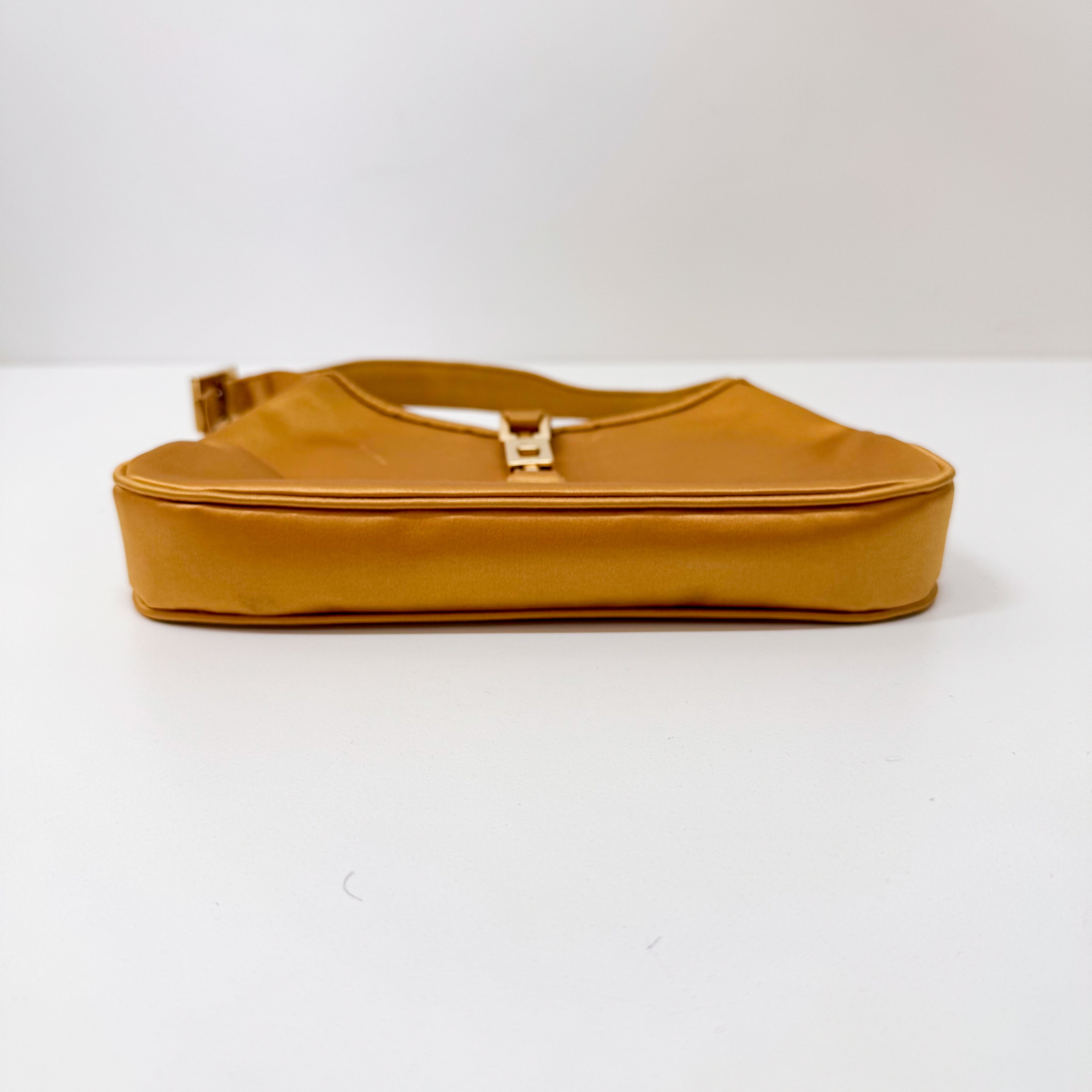 Mini Jackie Yellow Mustard Satin Bag