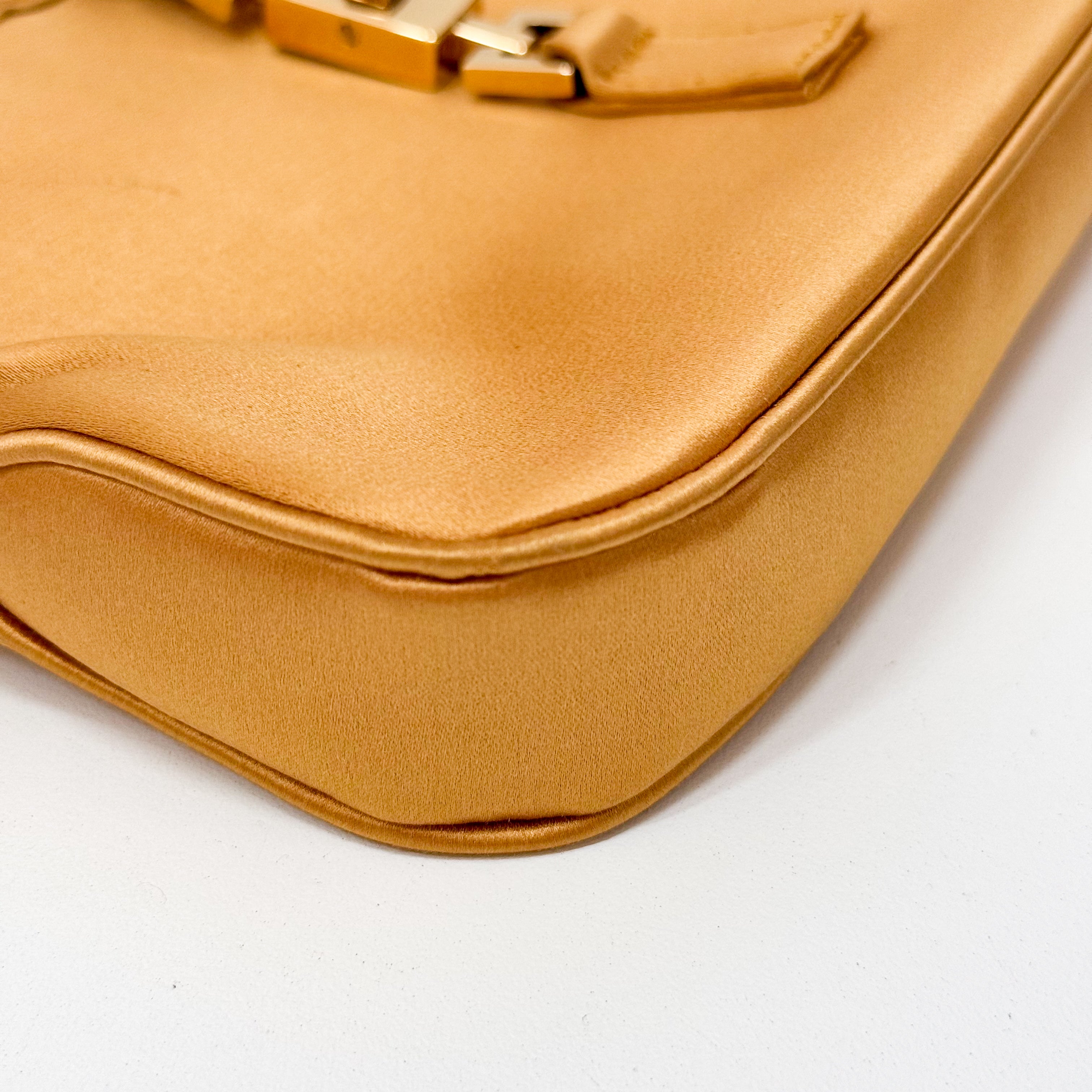 Mini Jackie Yellow Mustard Satin Bag