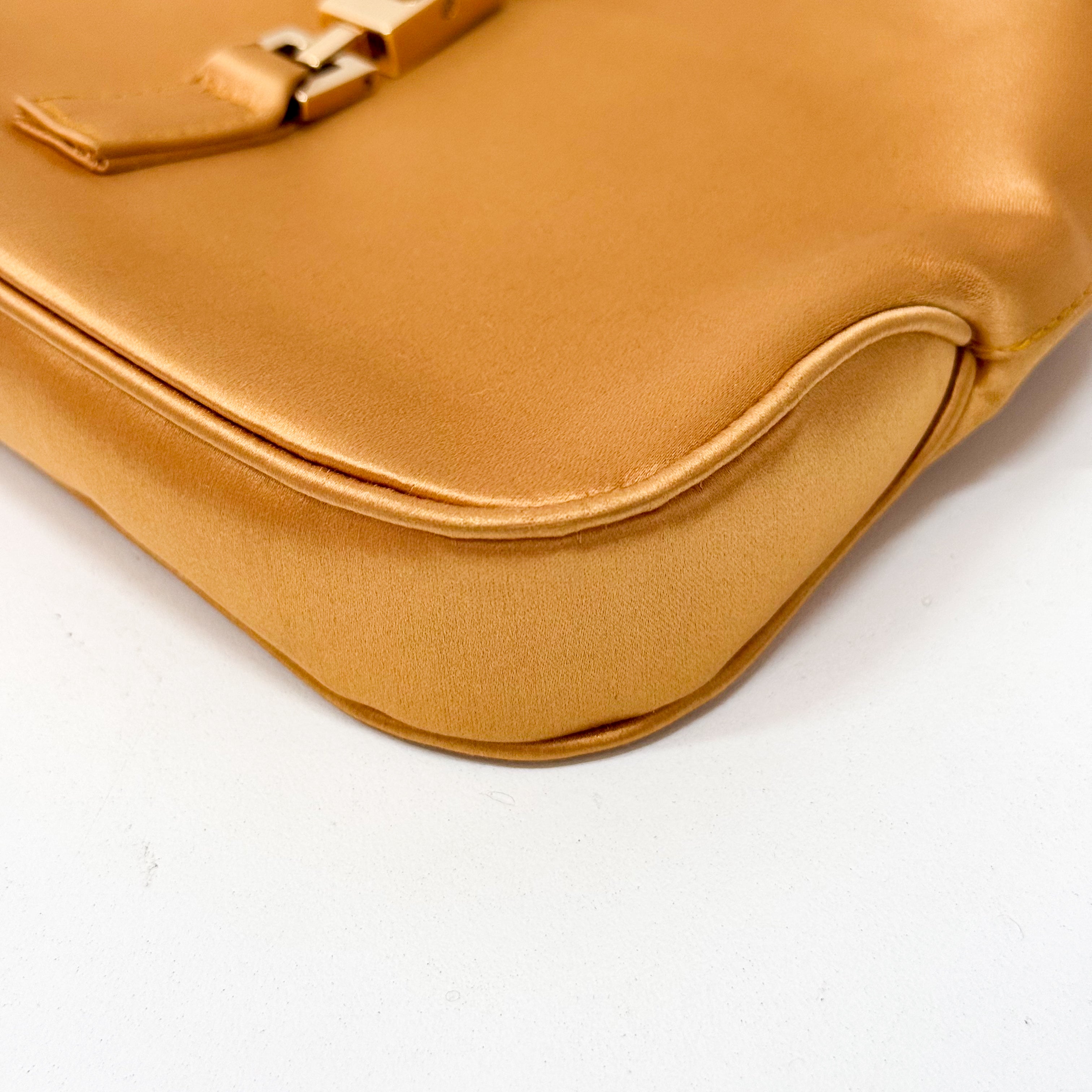 Mini Jackie Yellow Mustard Satin Bag