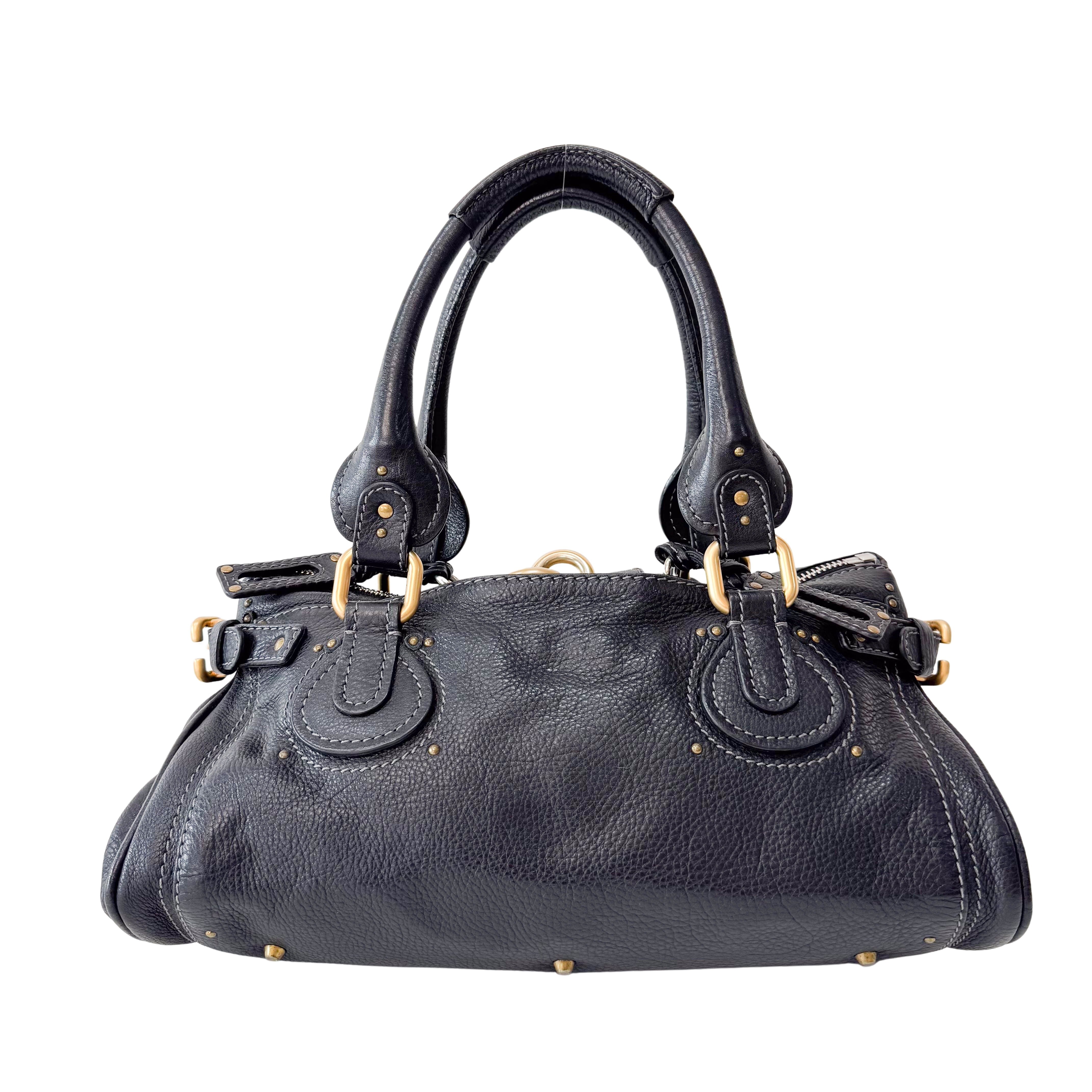 Paddignton Black Leather Bag