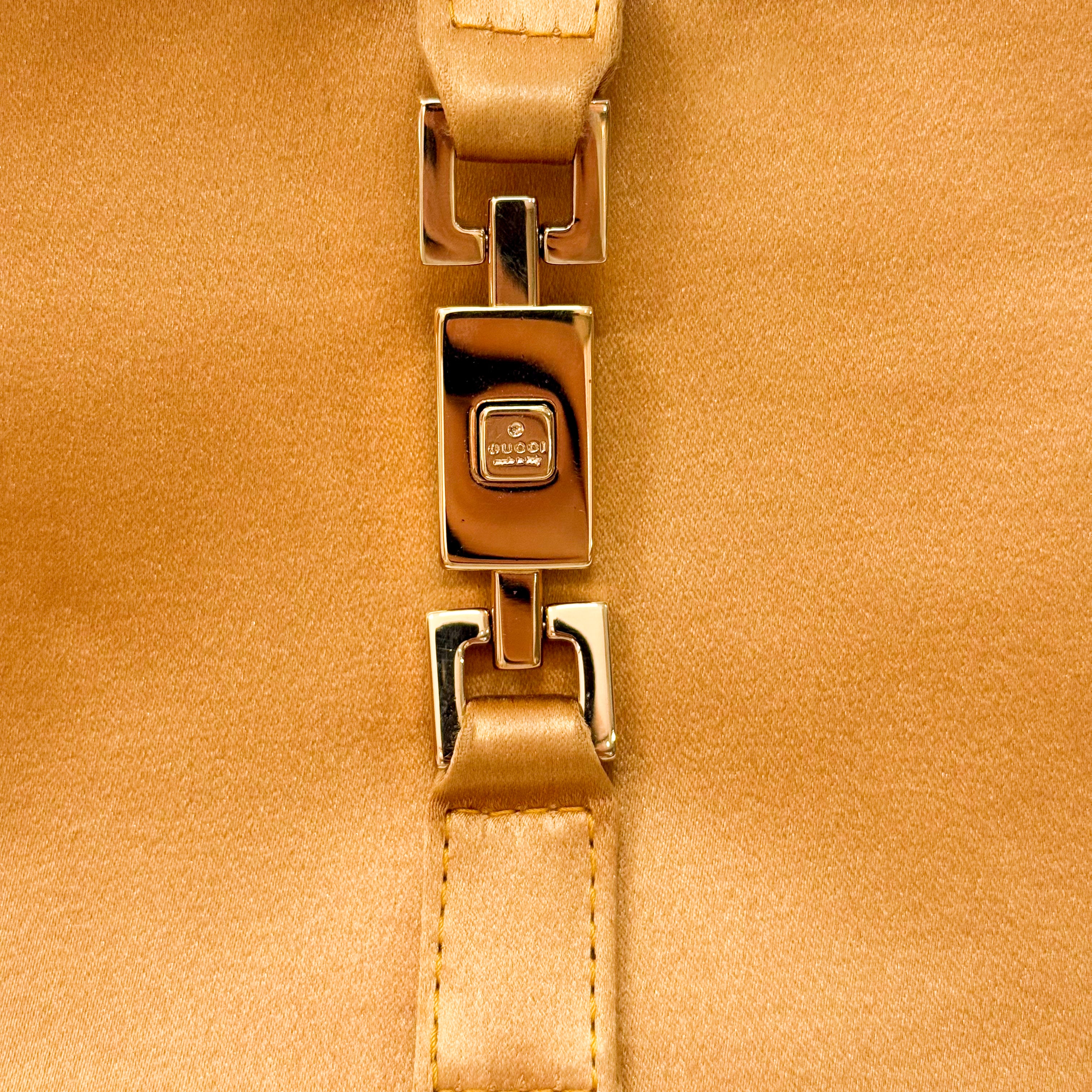 Mini Jackie Yellow Mustard Satin Bag