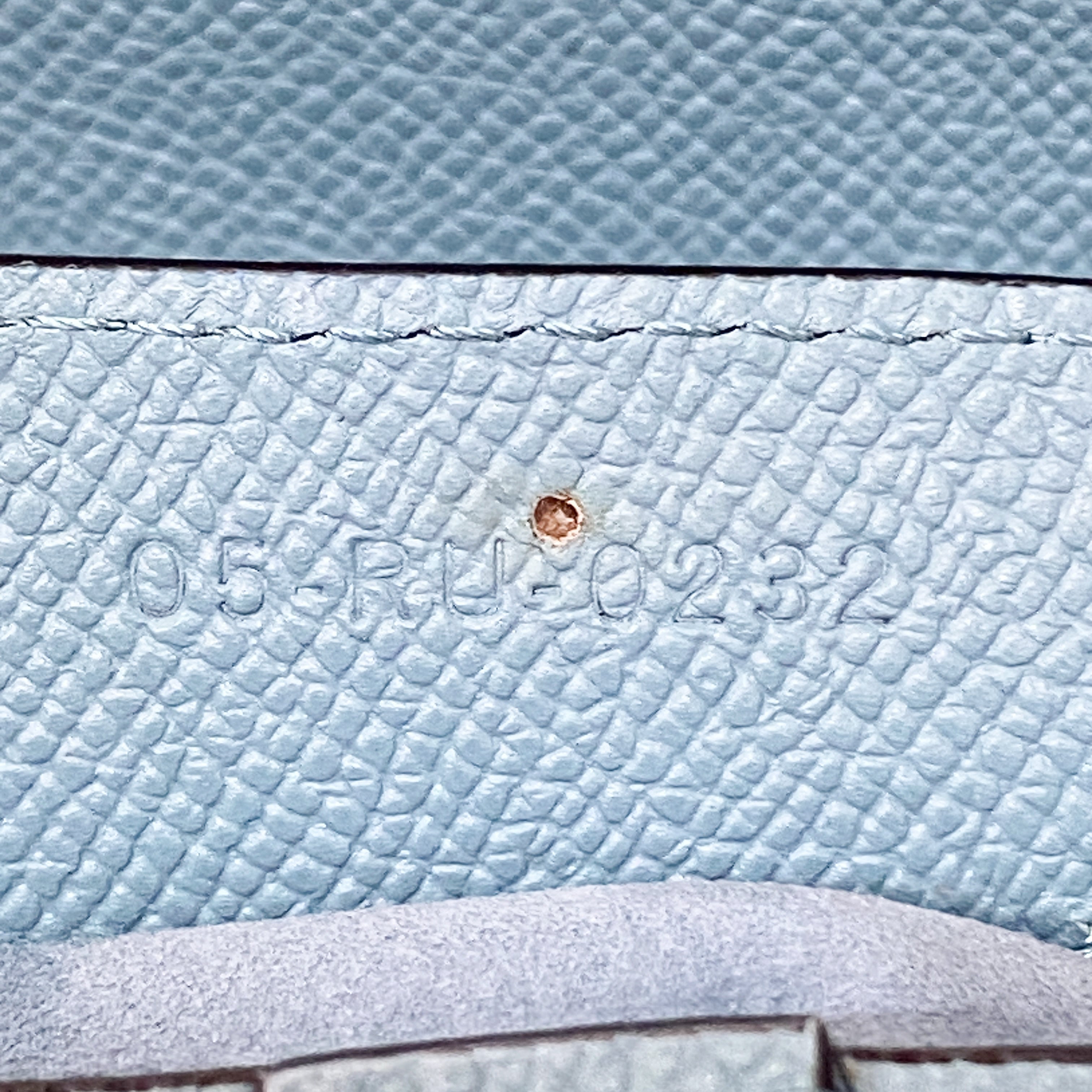 Saddle Blue Leather Shoulder Bag