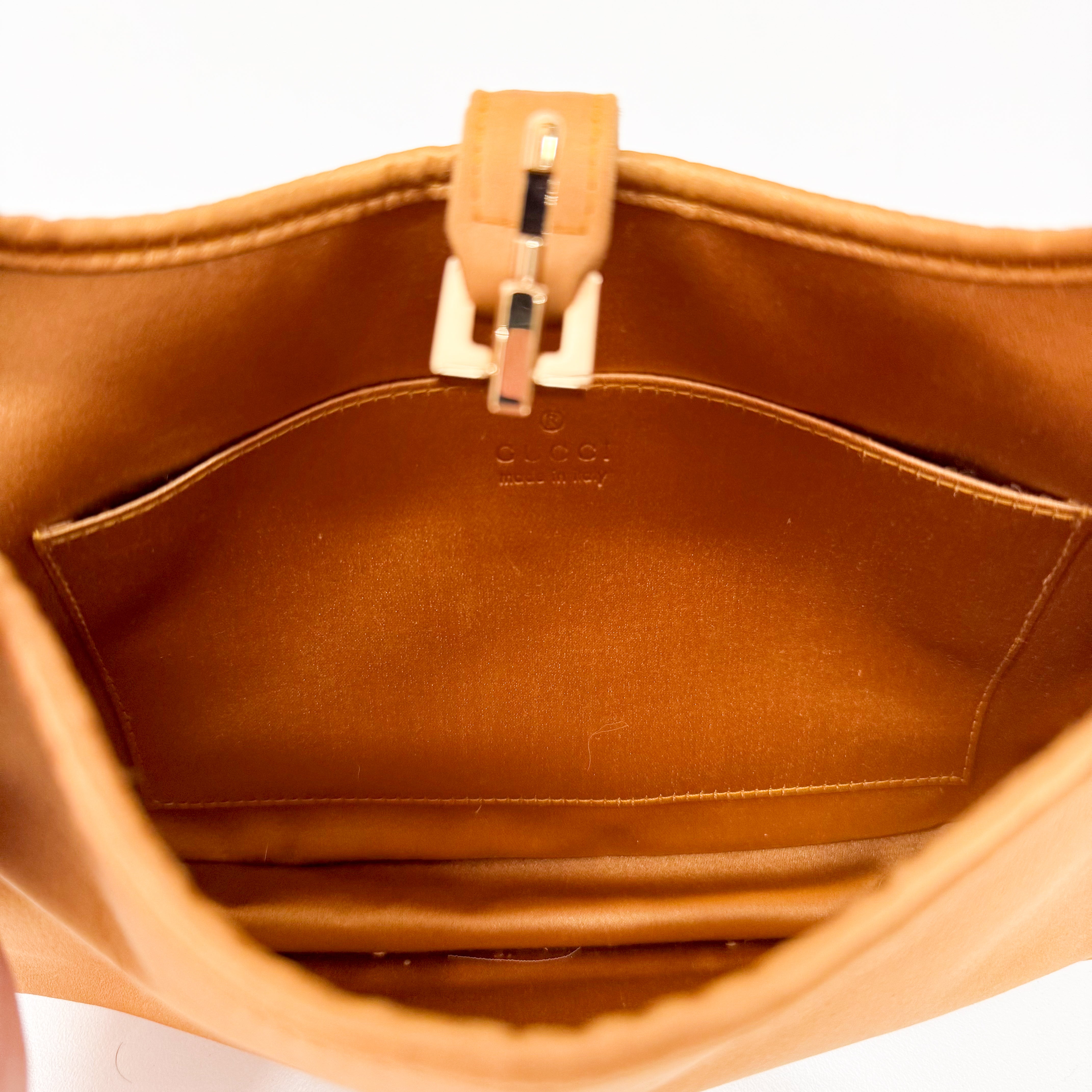 Mini Jackie Yellow Mustard Satin Bag