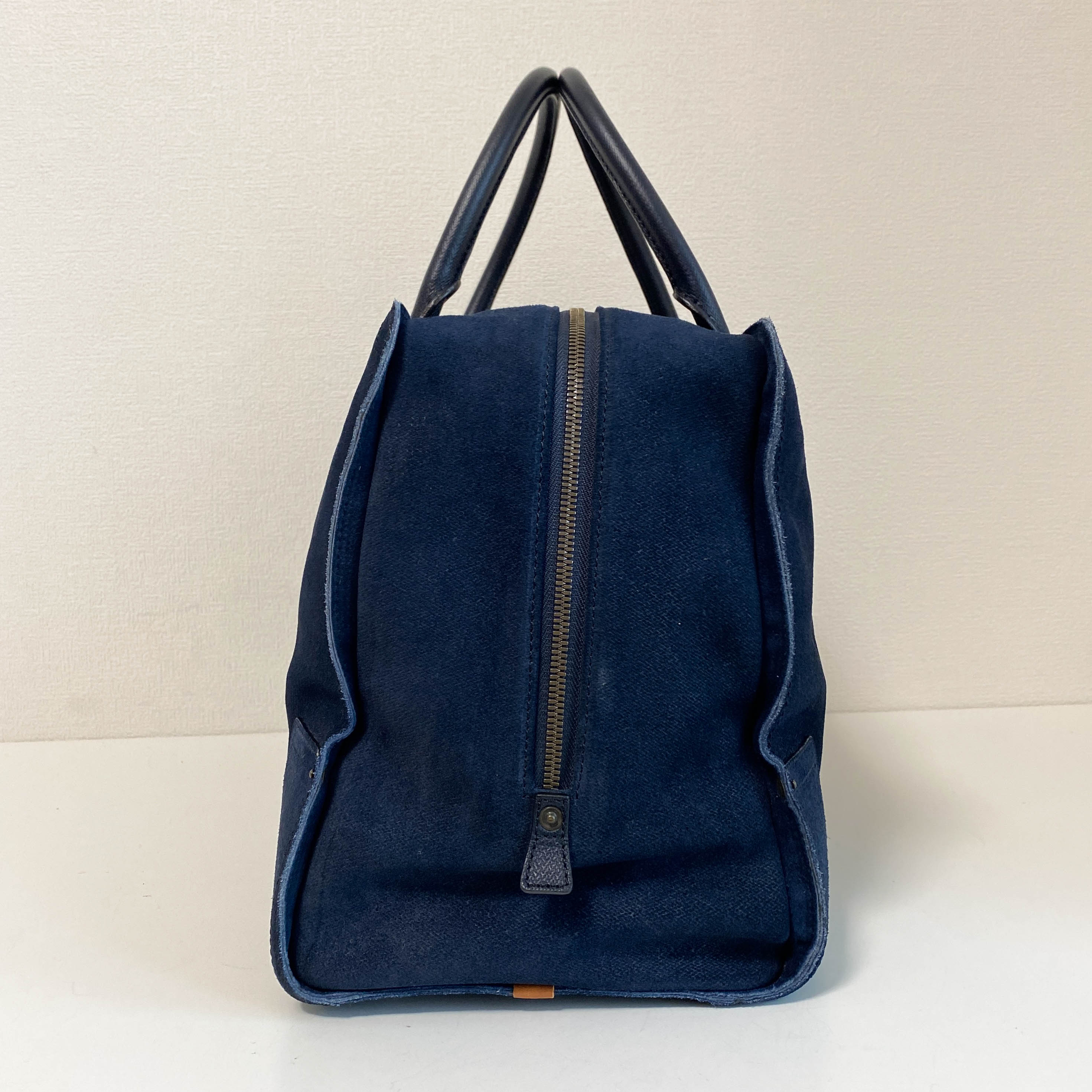 Amazona 45 Navy Suede Shoulder Bag