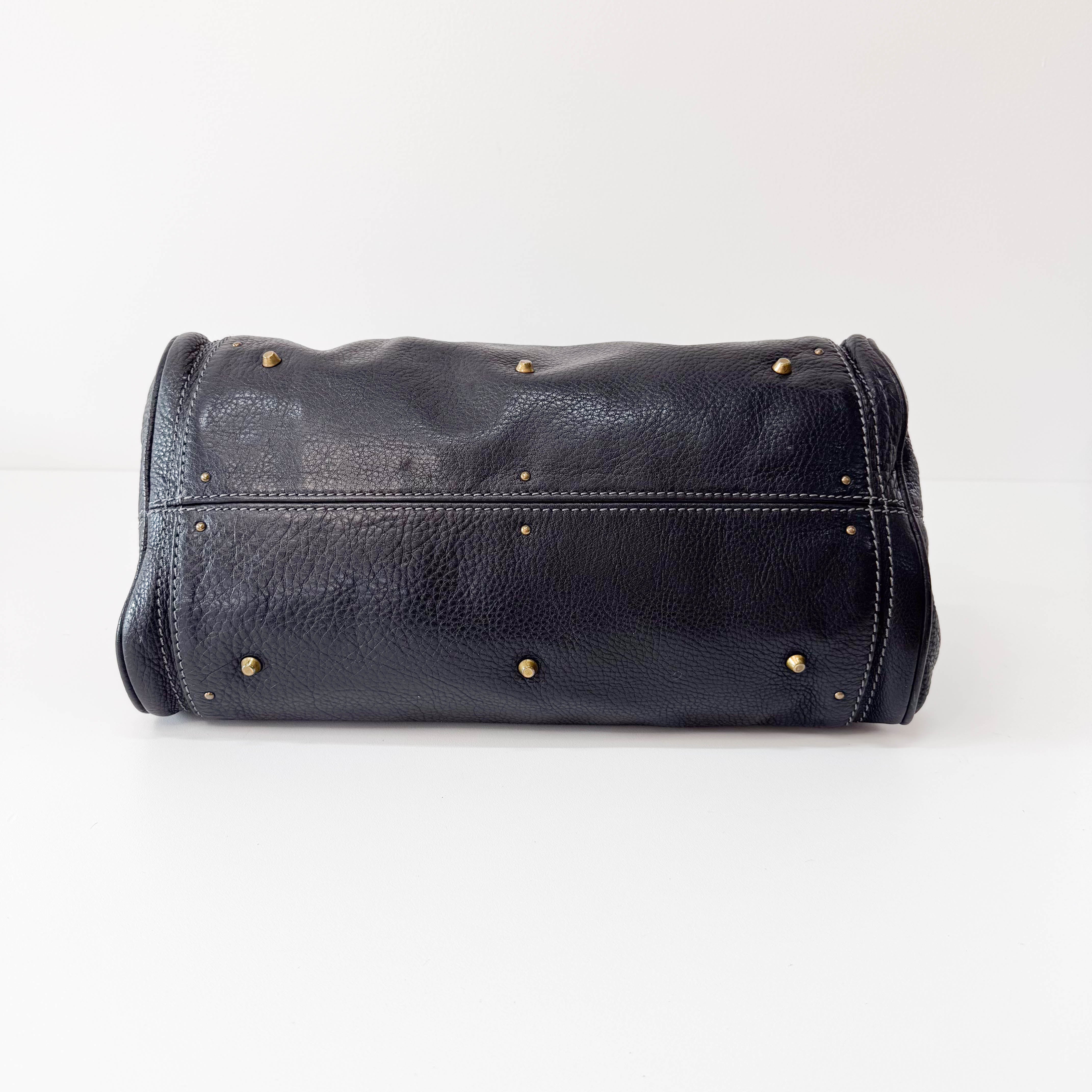 Paddignton Black Leather Bag