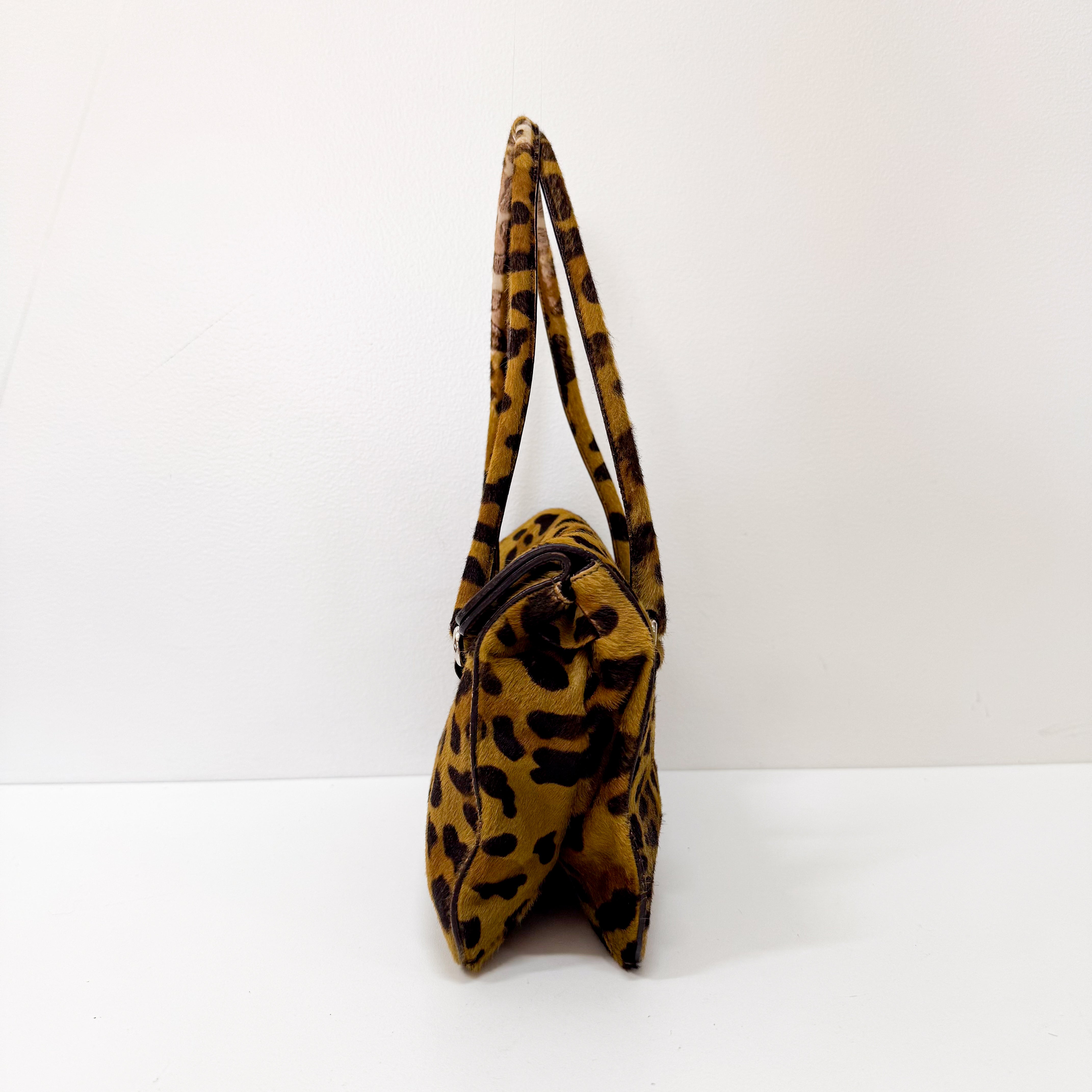 Leopard Print Pony Hair Bag