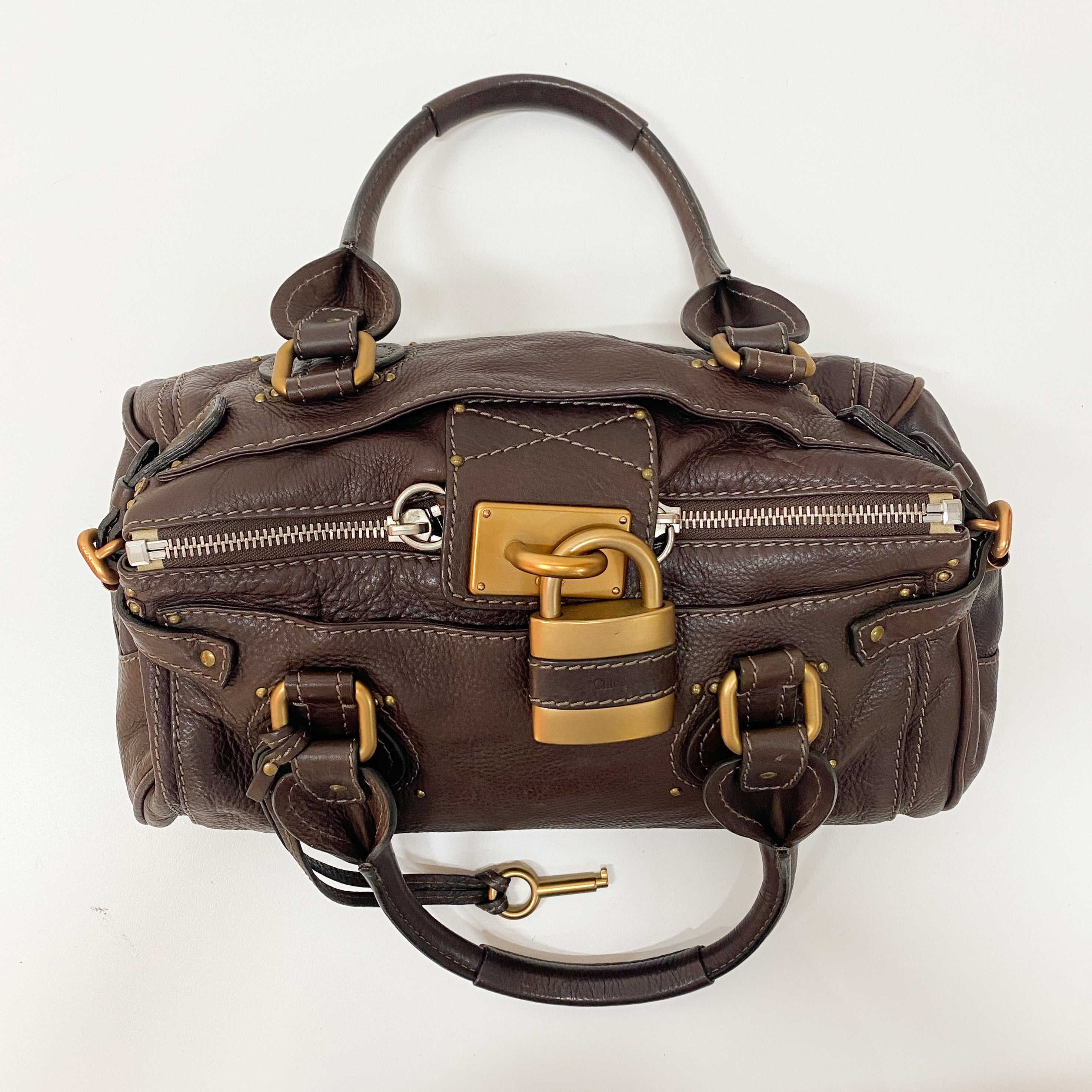Paddington Brown Leather Shoulder Bag