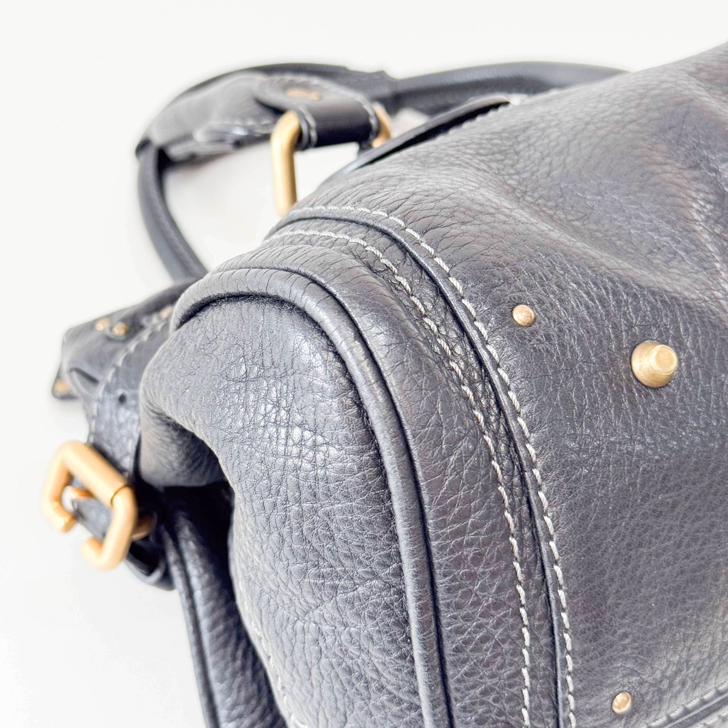 Paddignton Black Leather Bag