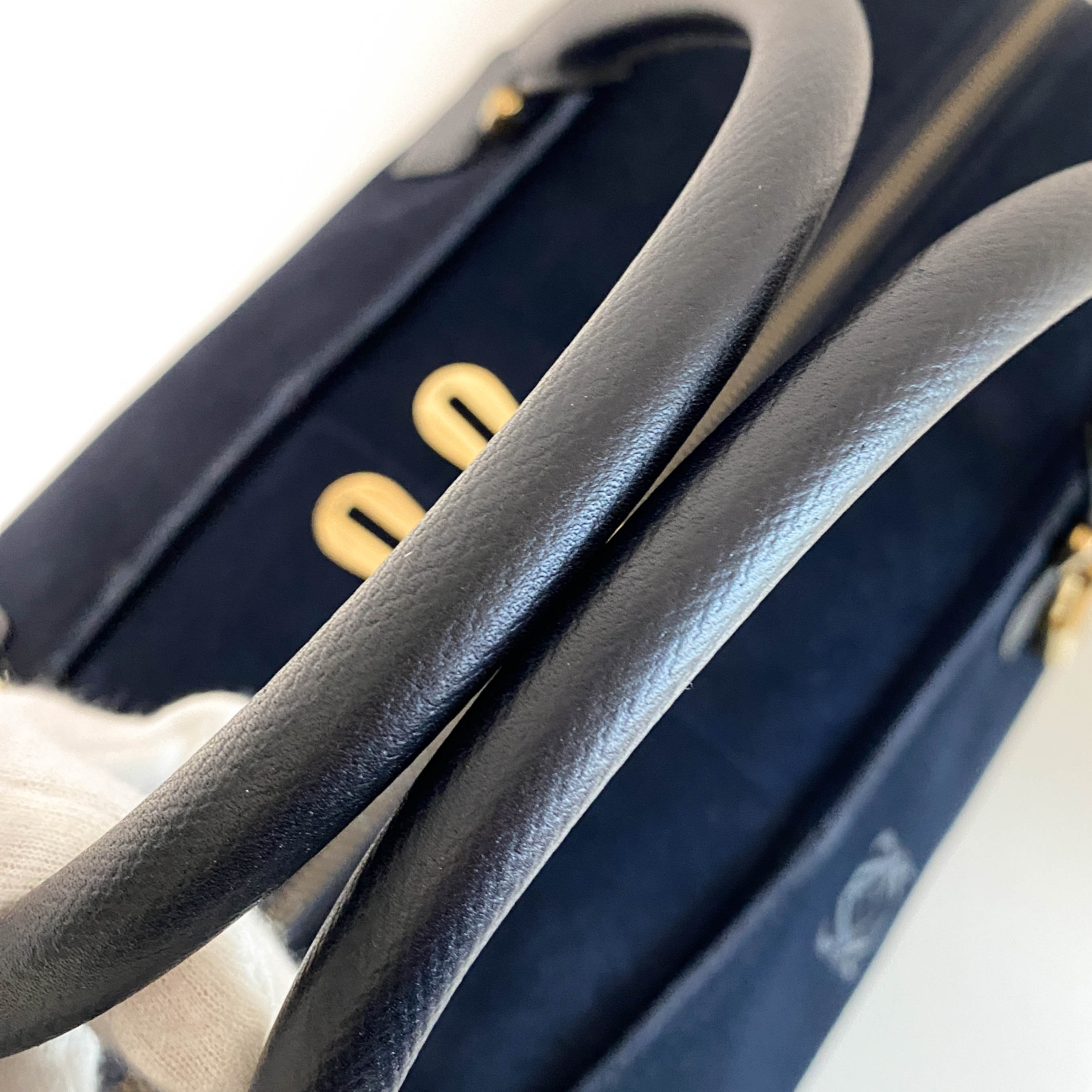 Amazona 45 Navy Suede Shoulder Bag