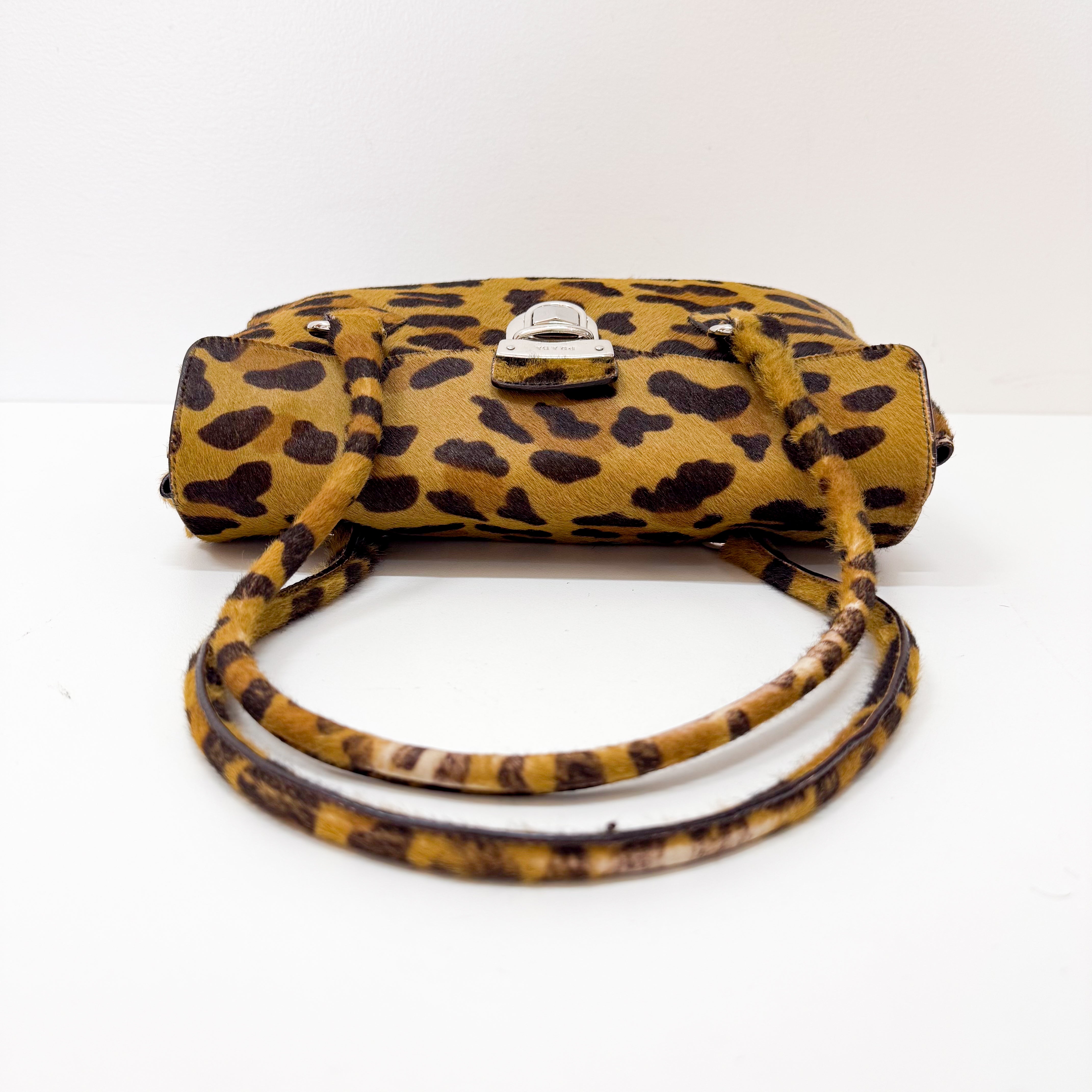 Leopard Print Pony Hair Bag