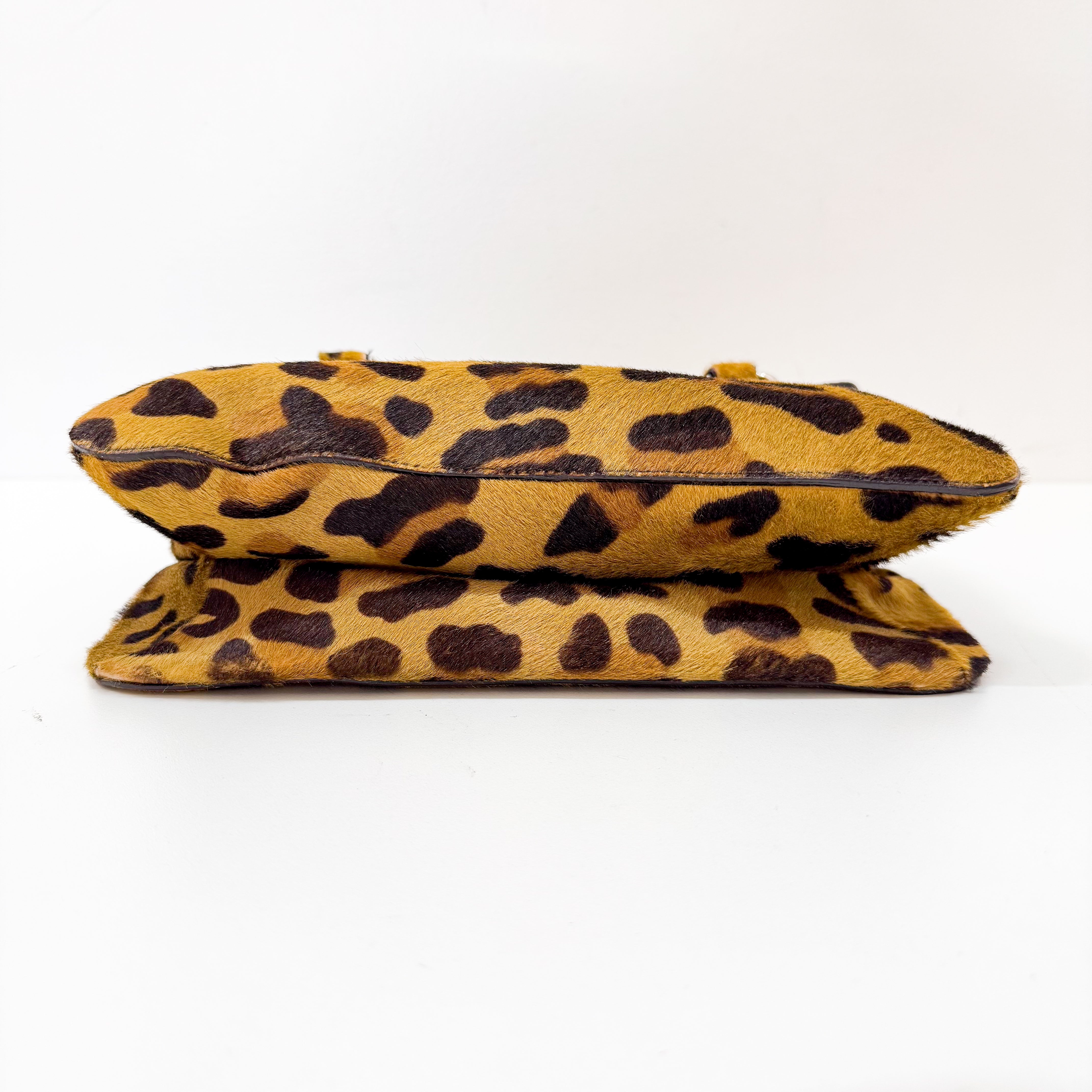 Leopard Print Pony Hair Bag
